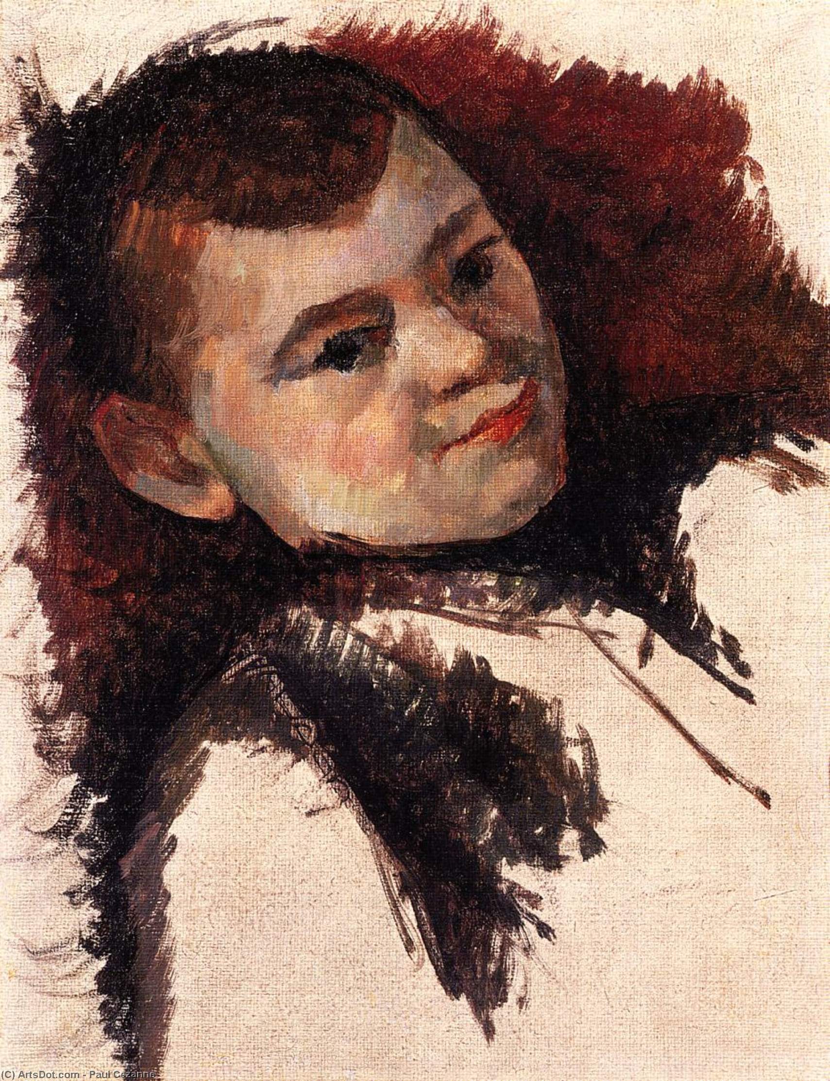 WikiOO.org - Encyclopedia of Fine Arts - Maleri, Artwork Paul Cezanne - Portrait of the Artist's Son