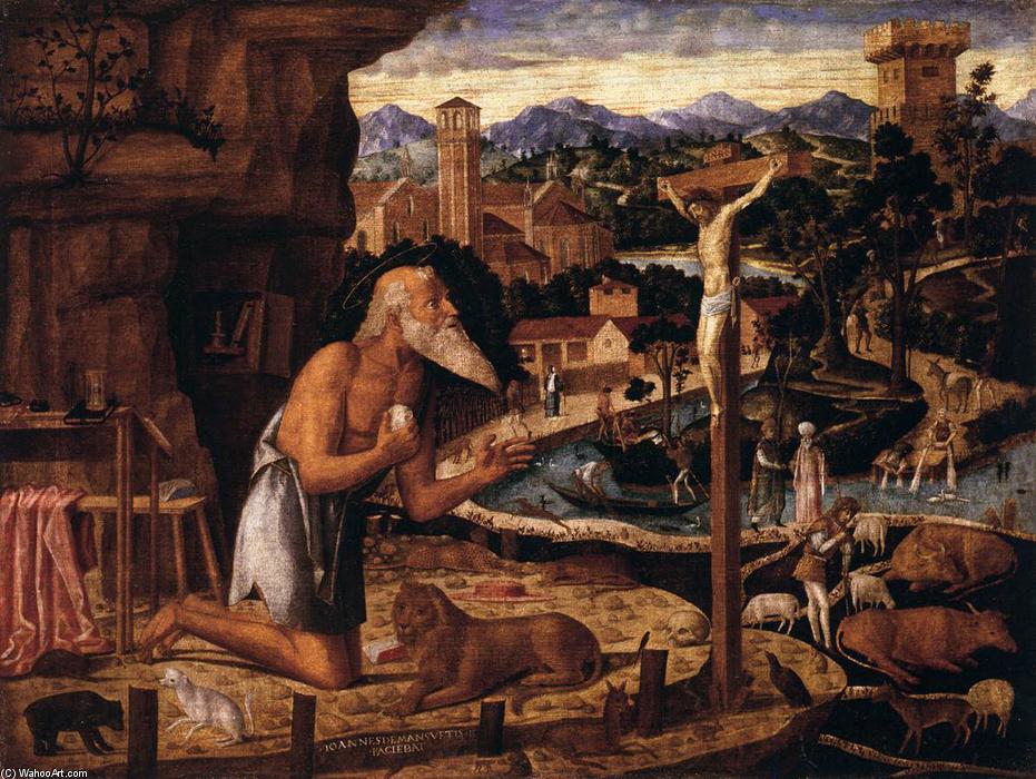 Wikioo.org - The Encyclopedia of Fine Arts - Painting, Artwork by Giovanni Di Niccolò Mansueti - St Jerome in the Desert