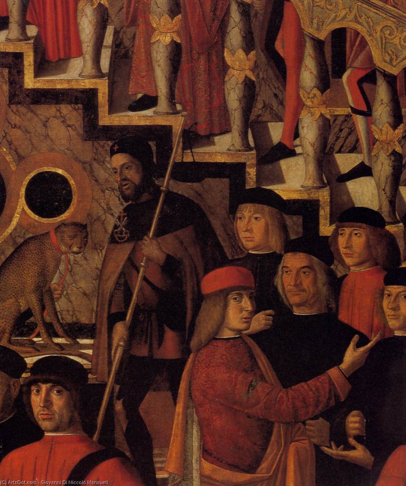 Wikioo.org - The Encyclopedia of Fine Arts - Painting, Artwork by Giovanni Di Niccolò Mansueti - The Miraculous Healing of the Daughter of Benvegnudo of San Polo (detail)