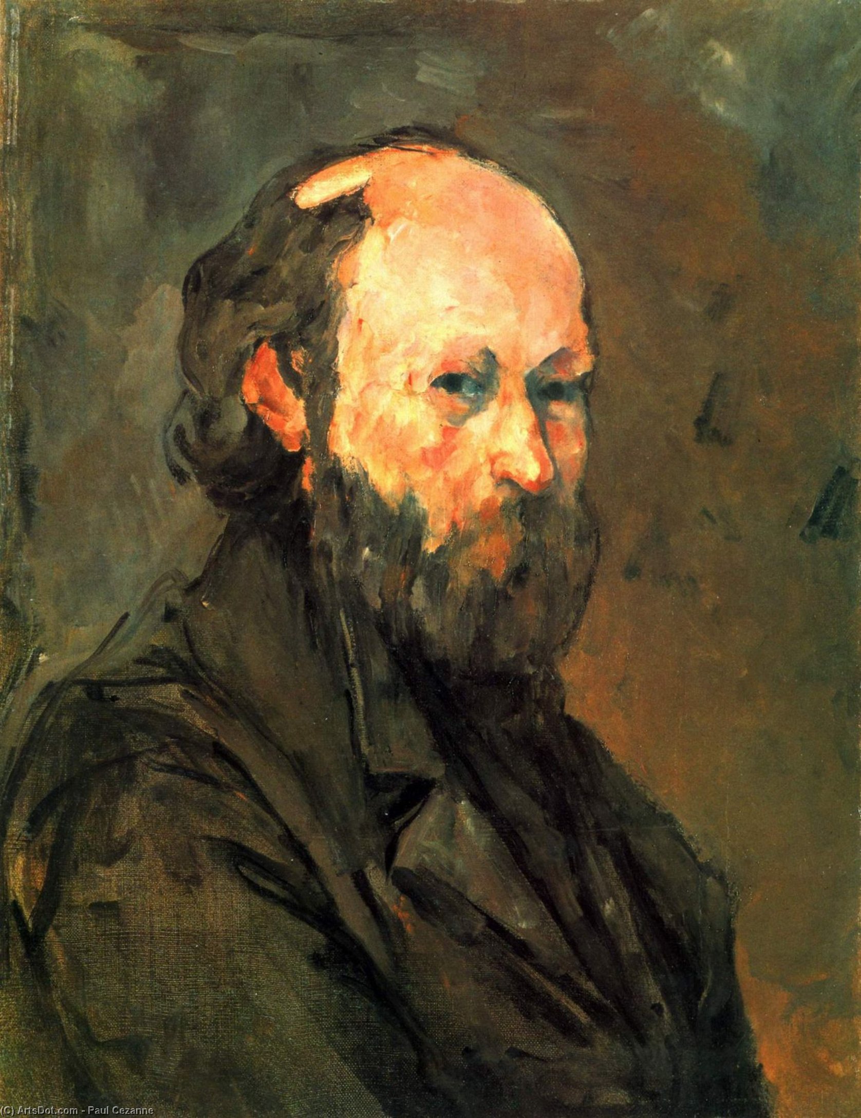 WikiOO.org - Enciklopedija dailės - Tapyba, meno kuriniai Paul Cezanne - Self-Portrait