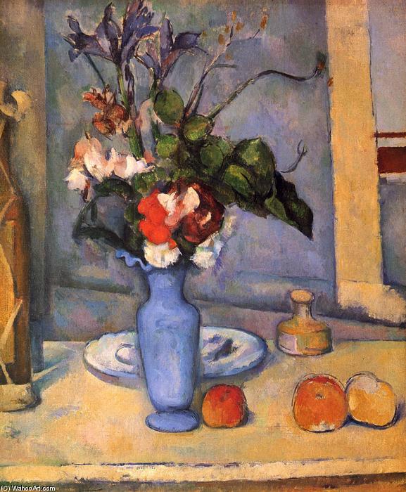 Wikioo.org - Encyklopedia Sztuk Pięknych - Malarstwo, Grafika Paul Cezanne - The Blue Vase
