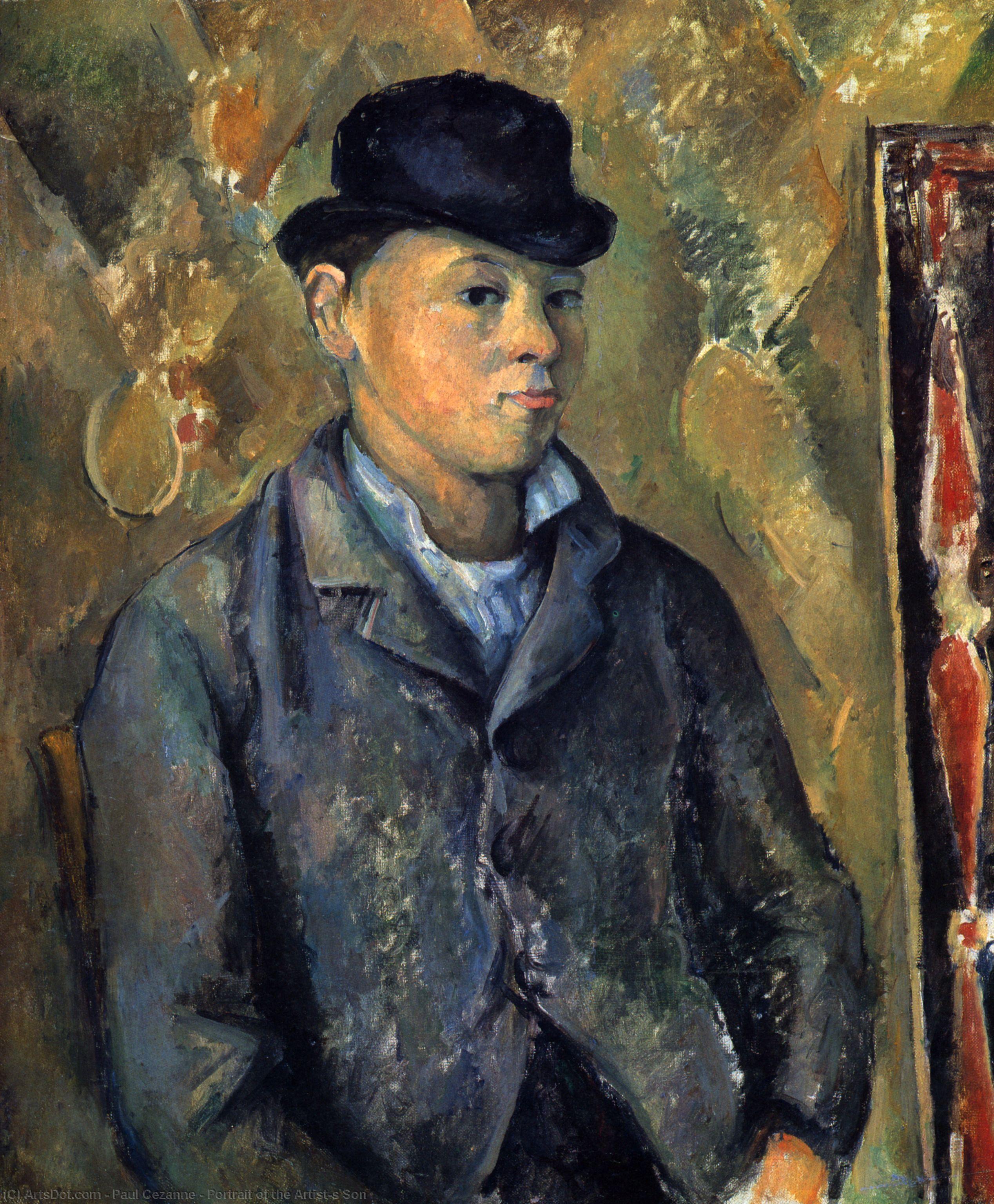 Wikioo.org – L'Enciclopedia delle Belle Arti - Pittura, Opere di Paul Cezanne - Ritratto di figlio dell artista
