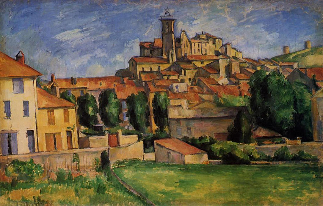 WikiOO.org – 美術百科全書 - 繪畫，作品 Paul Cezanne - 的Gardanne 横  查看