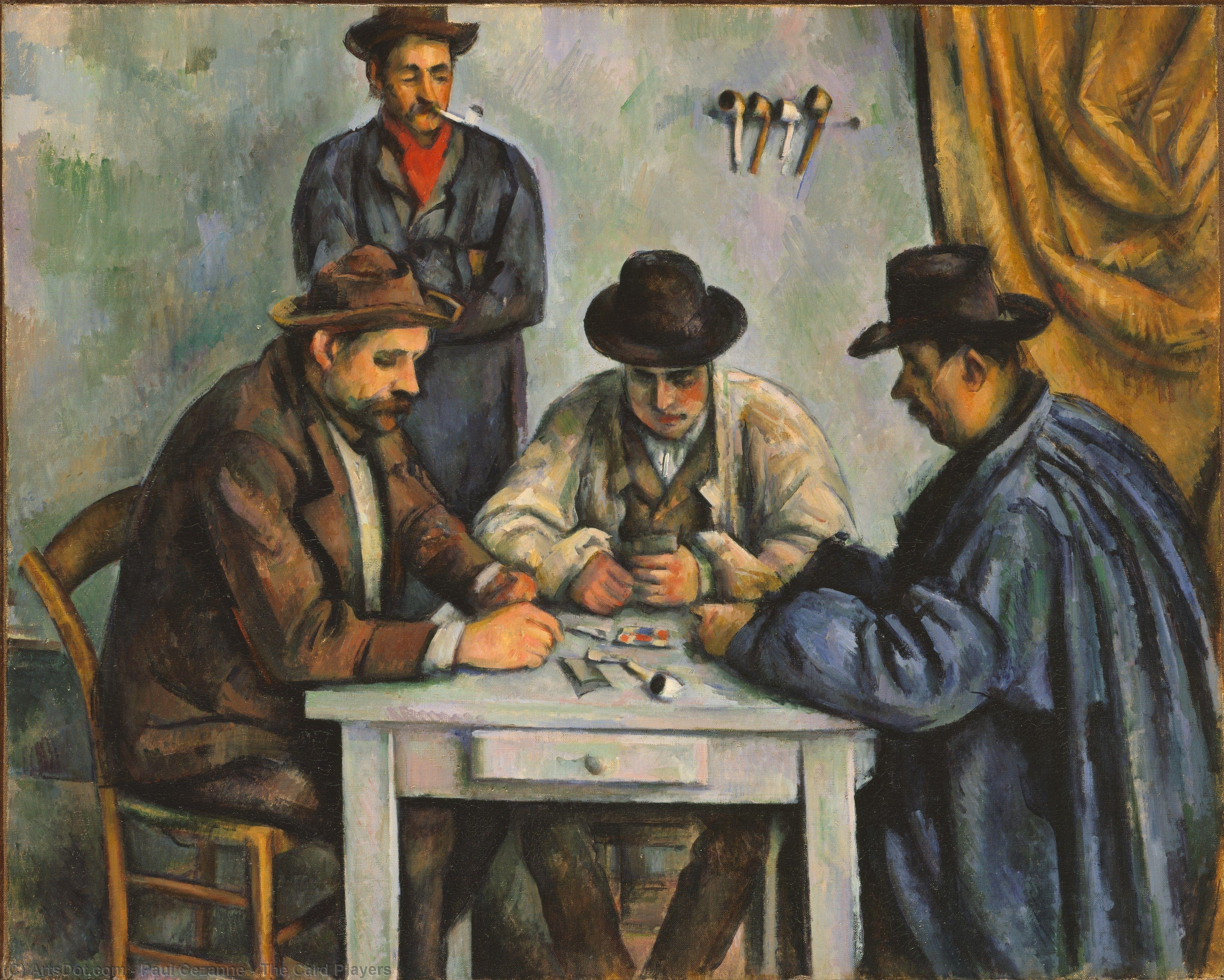 WikiOO.org - Encyclopedia of Fine Arts - Lukisan, Artwork Paul Cezanne - The Card Players