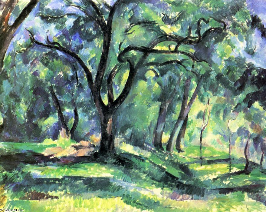 Wikoo.org - موسوعة الفنون الجميلة - اللوحة، العمل الفني Paul Cezanne - Forest