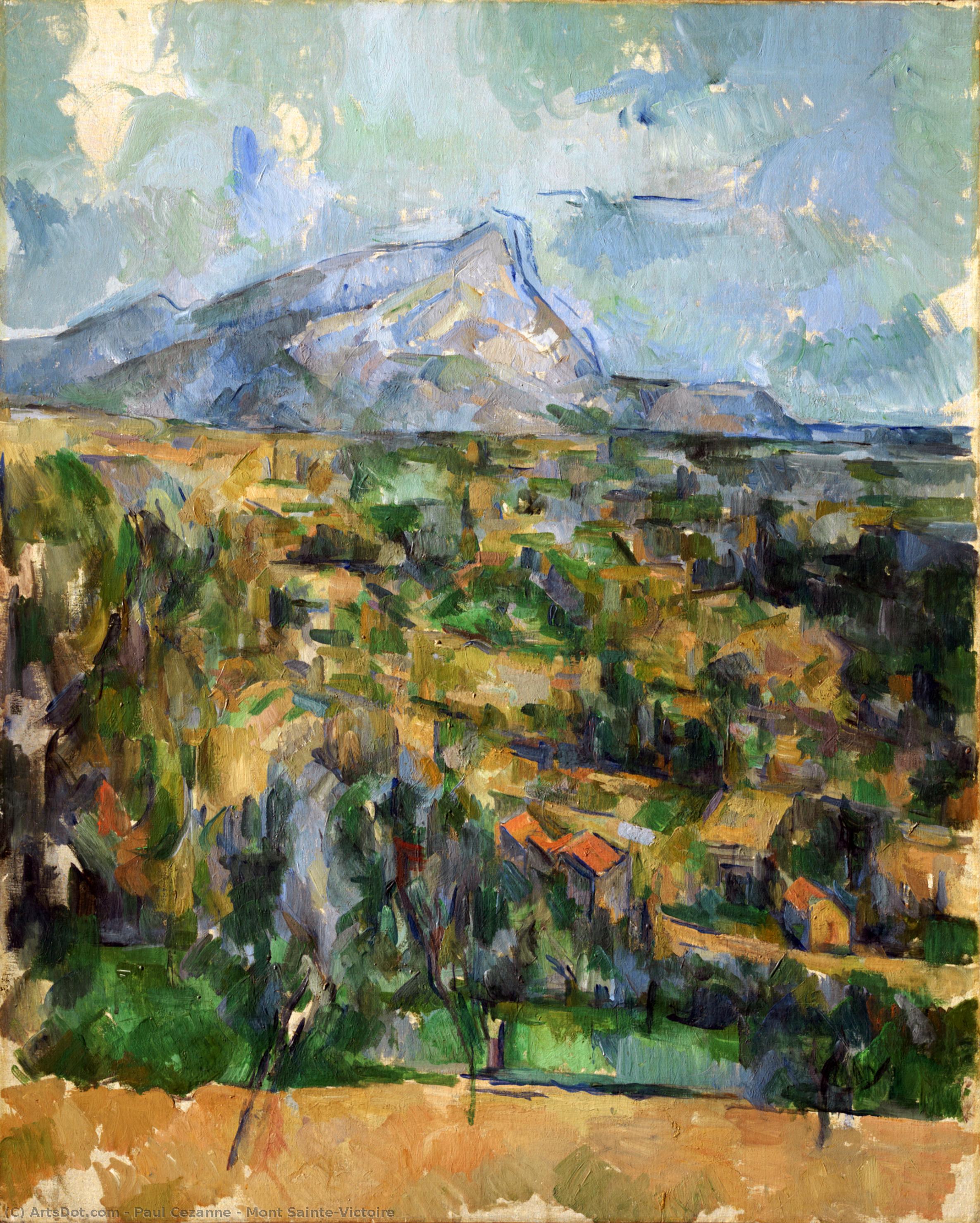Wikioo.org - Die Enzyklopädie bildender Kunst - Malerei, Kunstwerk von Paul Cezanne - mont die heilige viktoria