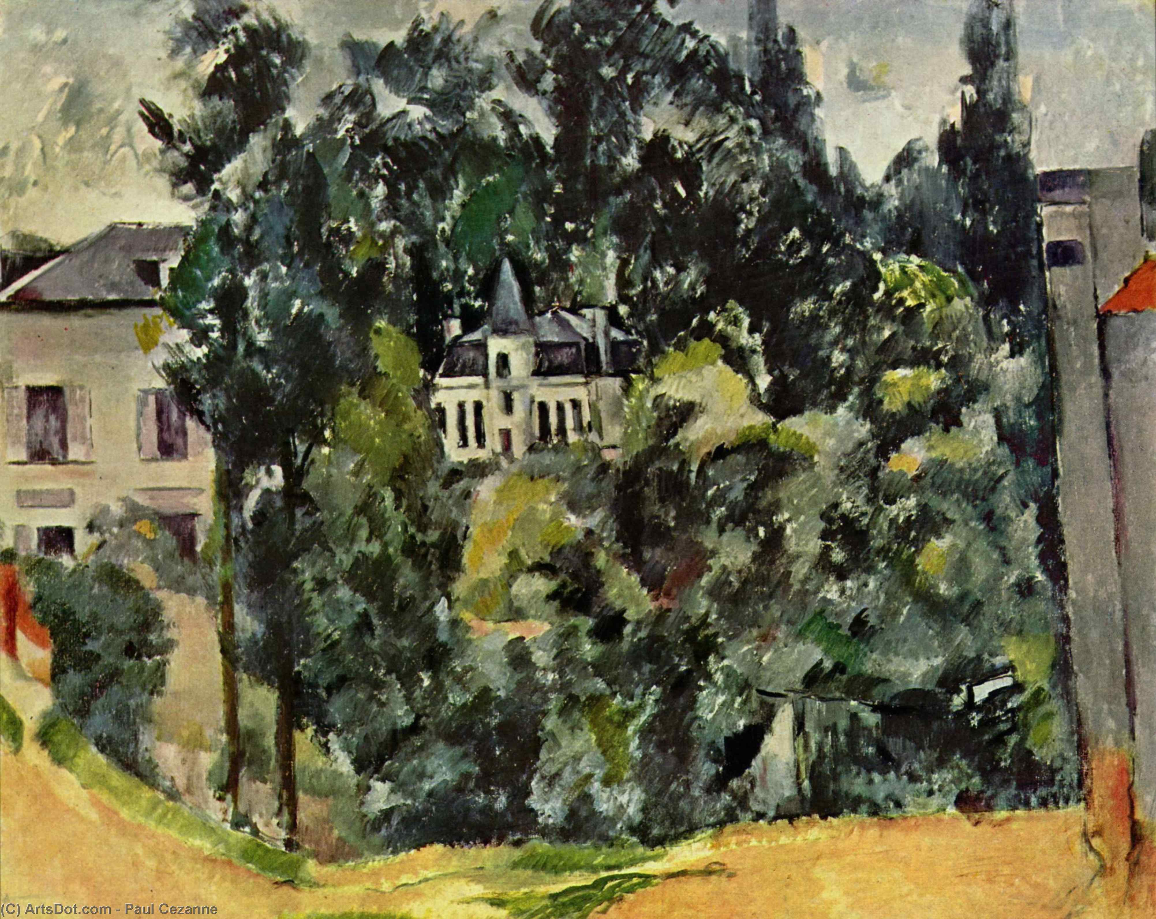 WikiOO.org - Encyclopedia of Fine Arts - Maleri, Artwork Paul Cezanne - Castle of Marines