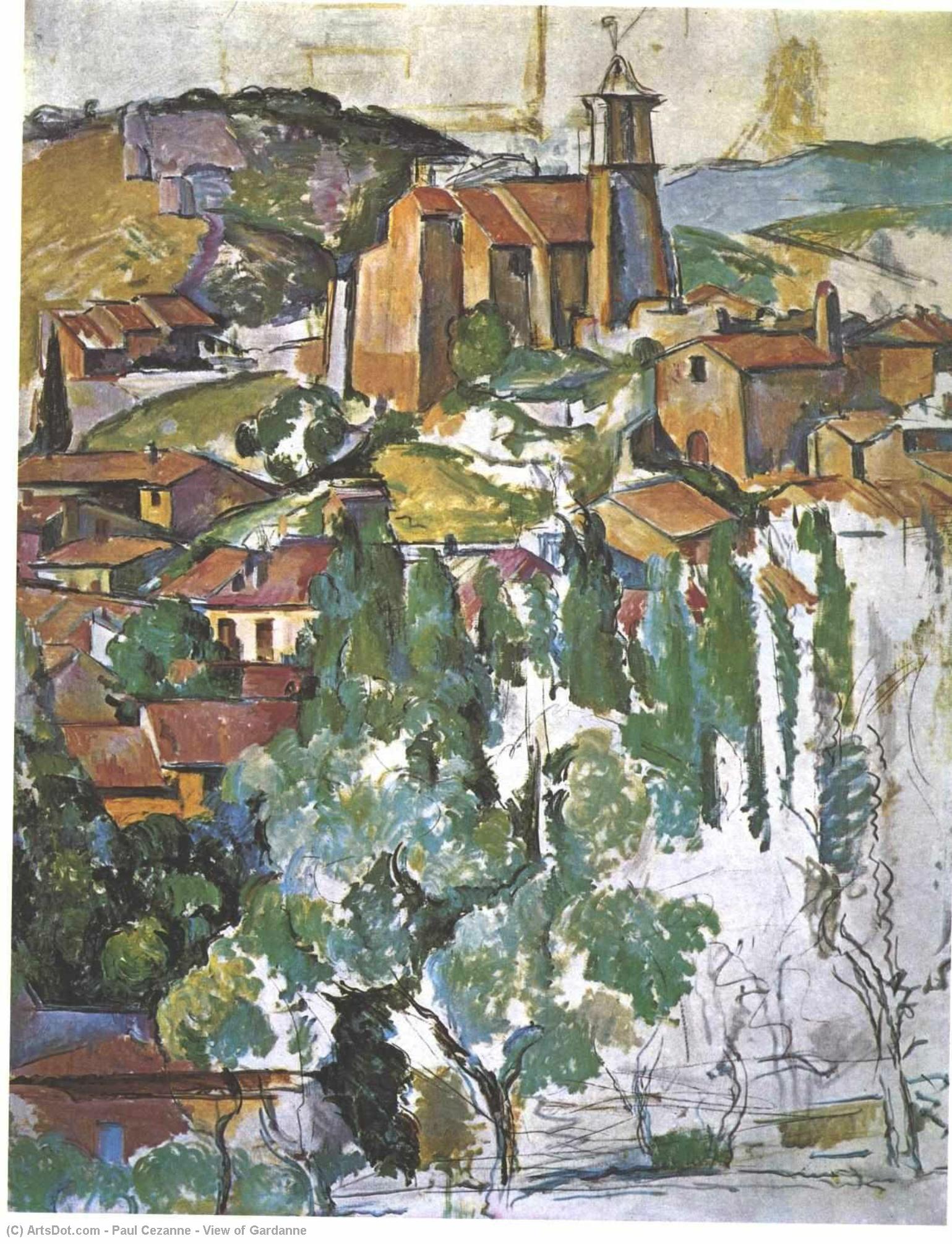 WikiOO.org - Enciclopédia das Belas Artes - Pintura, Arte por Paul Cezanne - View of Gardanne