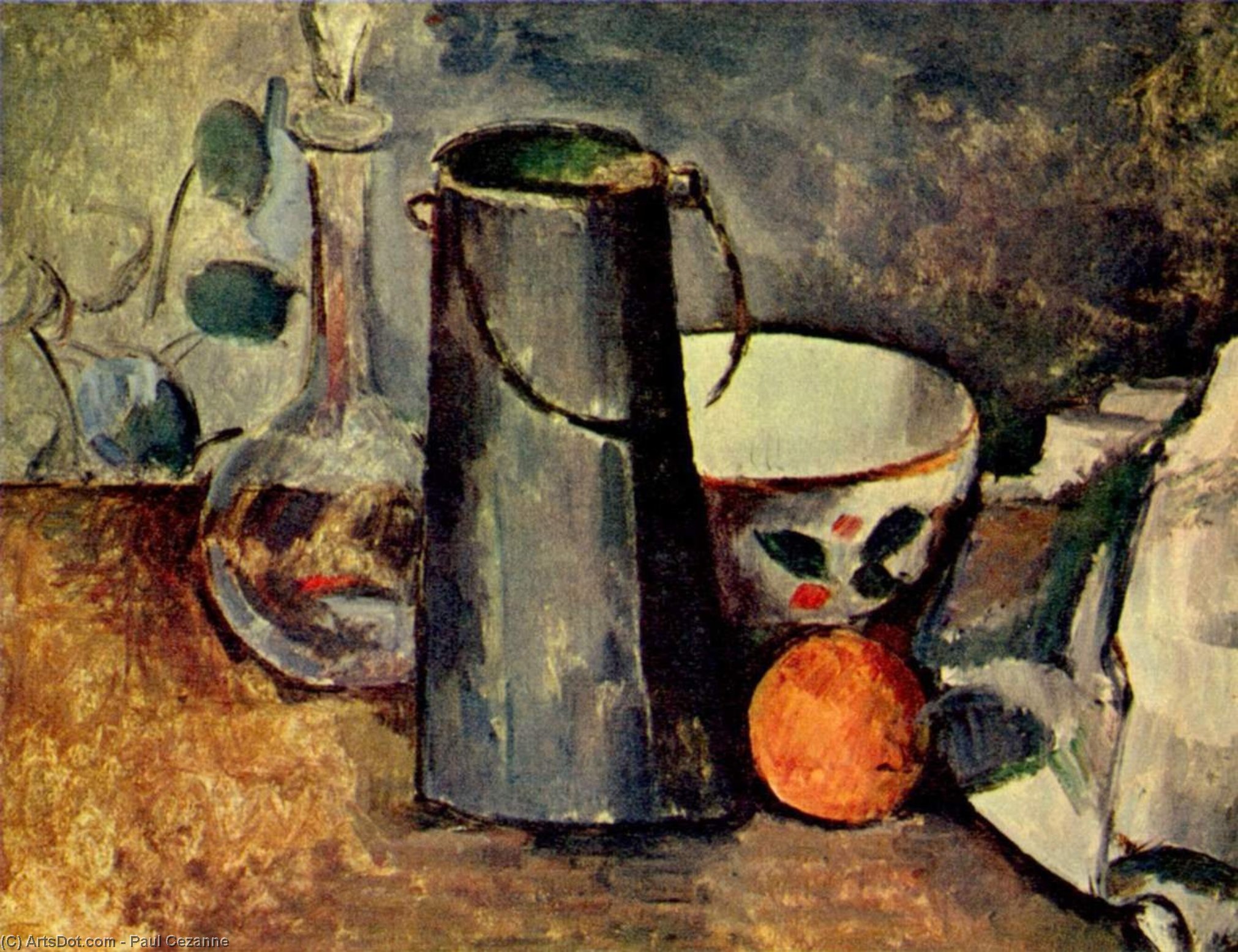 Wikoo.org - موسوعة الفنون الجميلة - اللوحة، العمل الفني Paul Cezanne - Still life