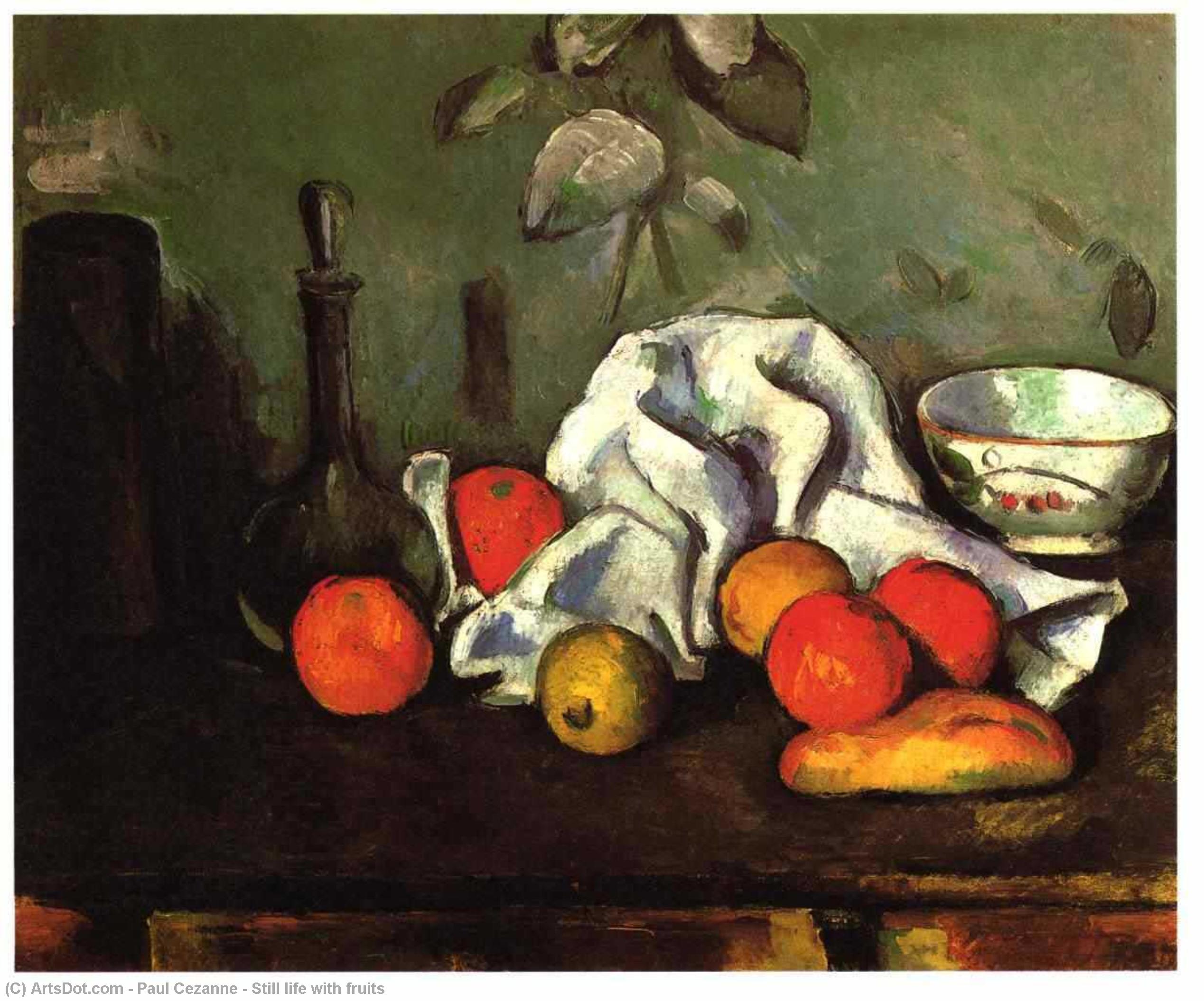 Wikioo.org - The Encyclopedia of Fine Arts - Painting, Artwork by Paul Cezanne - Still life with fruits