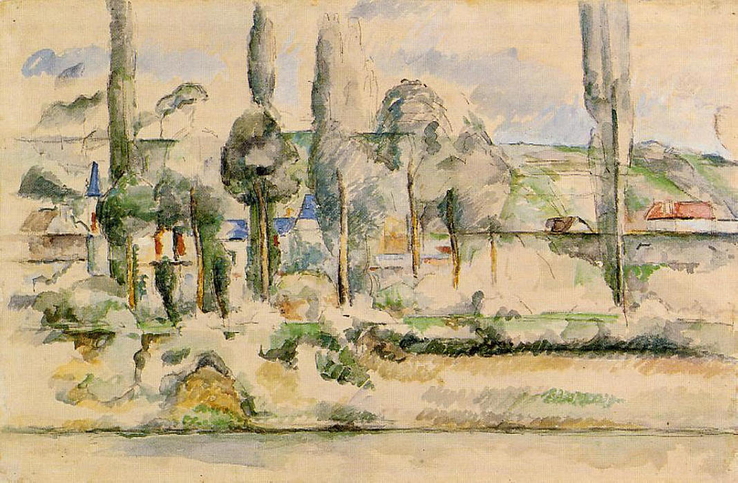 WikiOO.org - Encyclopedia of Fine Arts - Maalaus, taideteos Paul Cezanne - Chateau de Madan