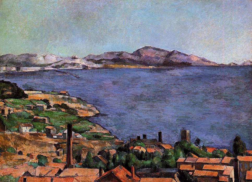 Wikioo.org - The Encyclopedia of Fine Arts - Painting, Artwork by Paul Cezanne - The Gulf of Marseille Seen from L'Estaque