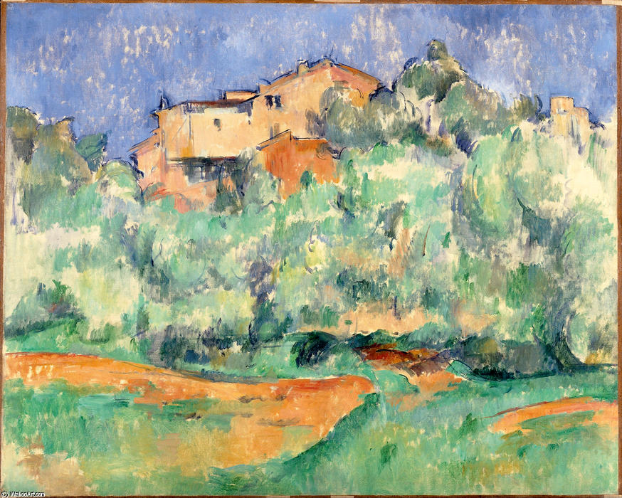 WikiOO.org - Encyclopedia of Fine Arts - Maalaus, taideteos Paul Cezanne - The farm of Bellevue