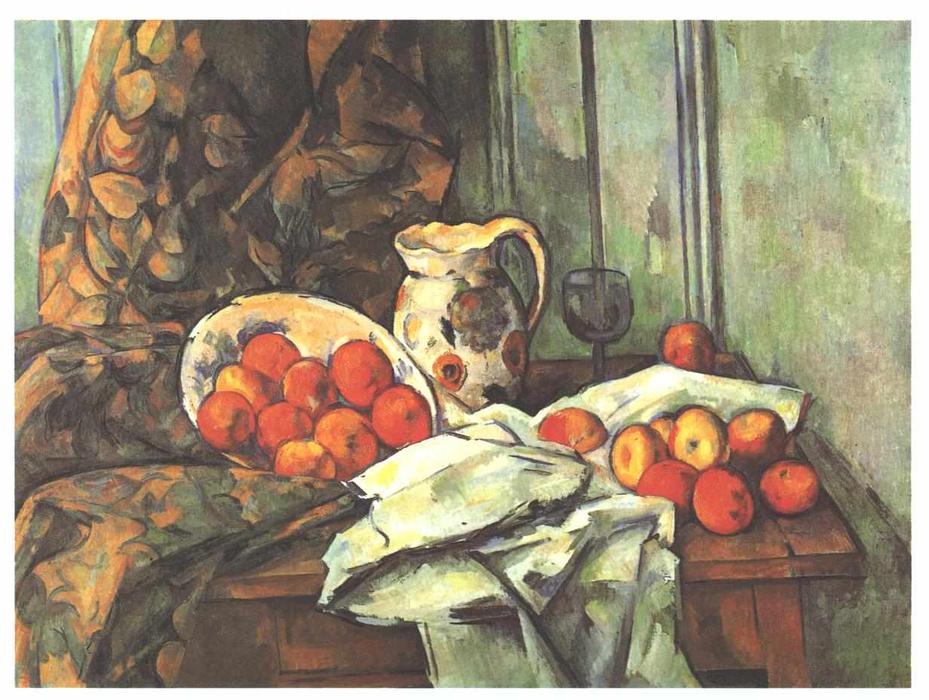 WikiOO.org - אנציקלופדיה לאמנויות יפות - ציור, יצירות אמנות Paul Cezanne - Still life with jug