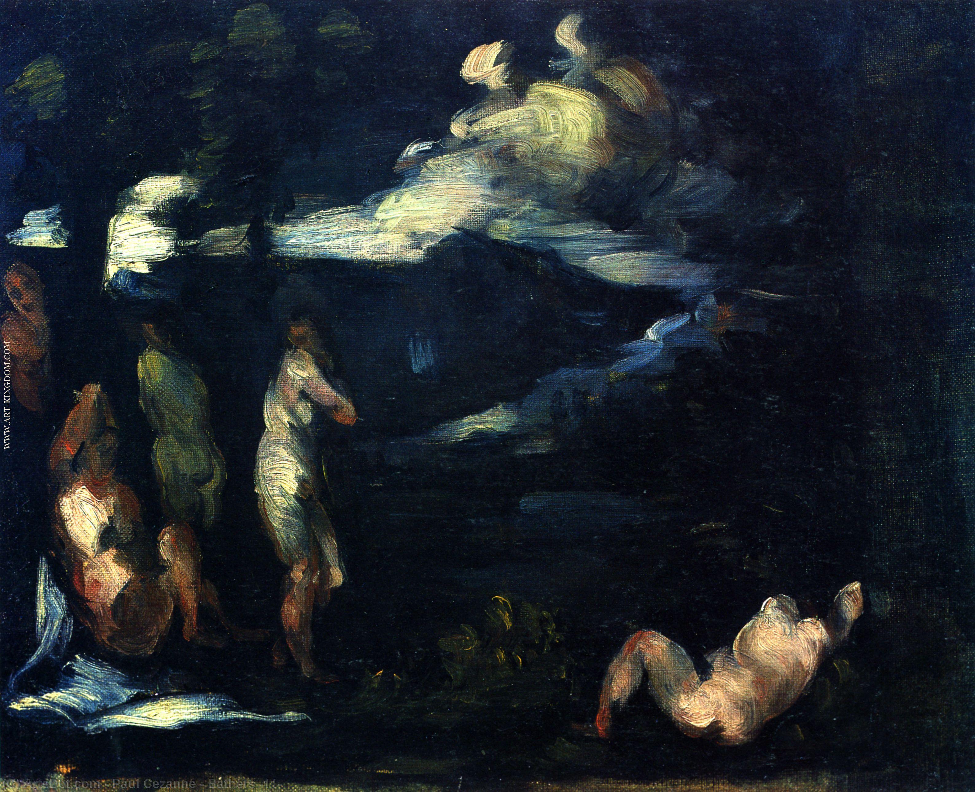 WikiOO.org - Güzel Sanatlar Ansiklopedisi - Resim, Resimler Paul Cezanne - Bathers (11)