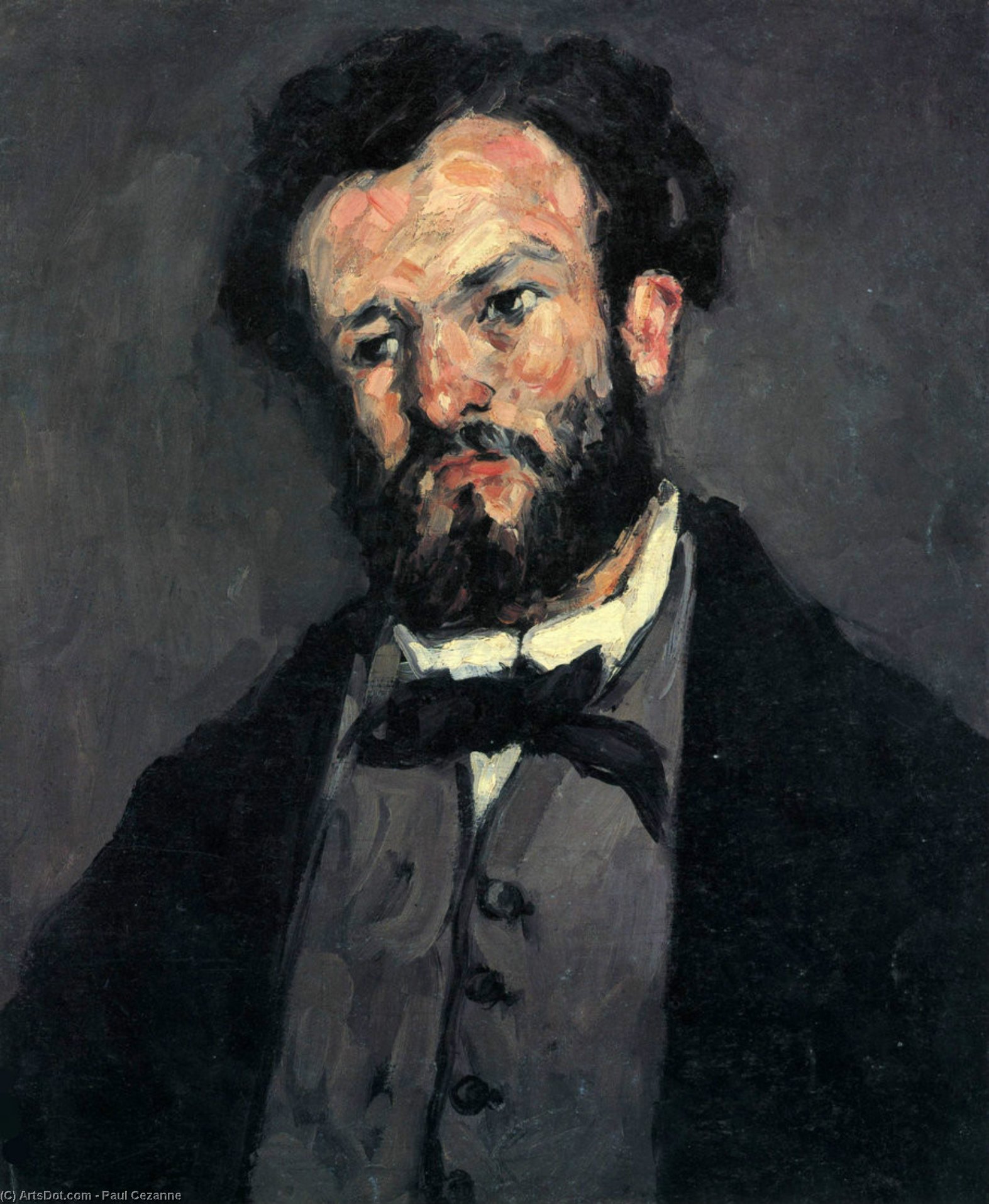 WikiOO.org - Encyclopedia of Fine Arts - Malba, Artwork Paul Cezanne - Portrait of Anthony Valabregue