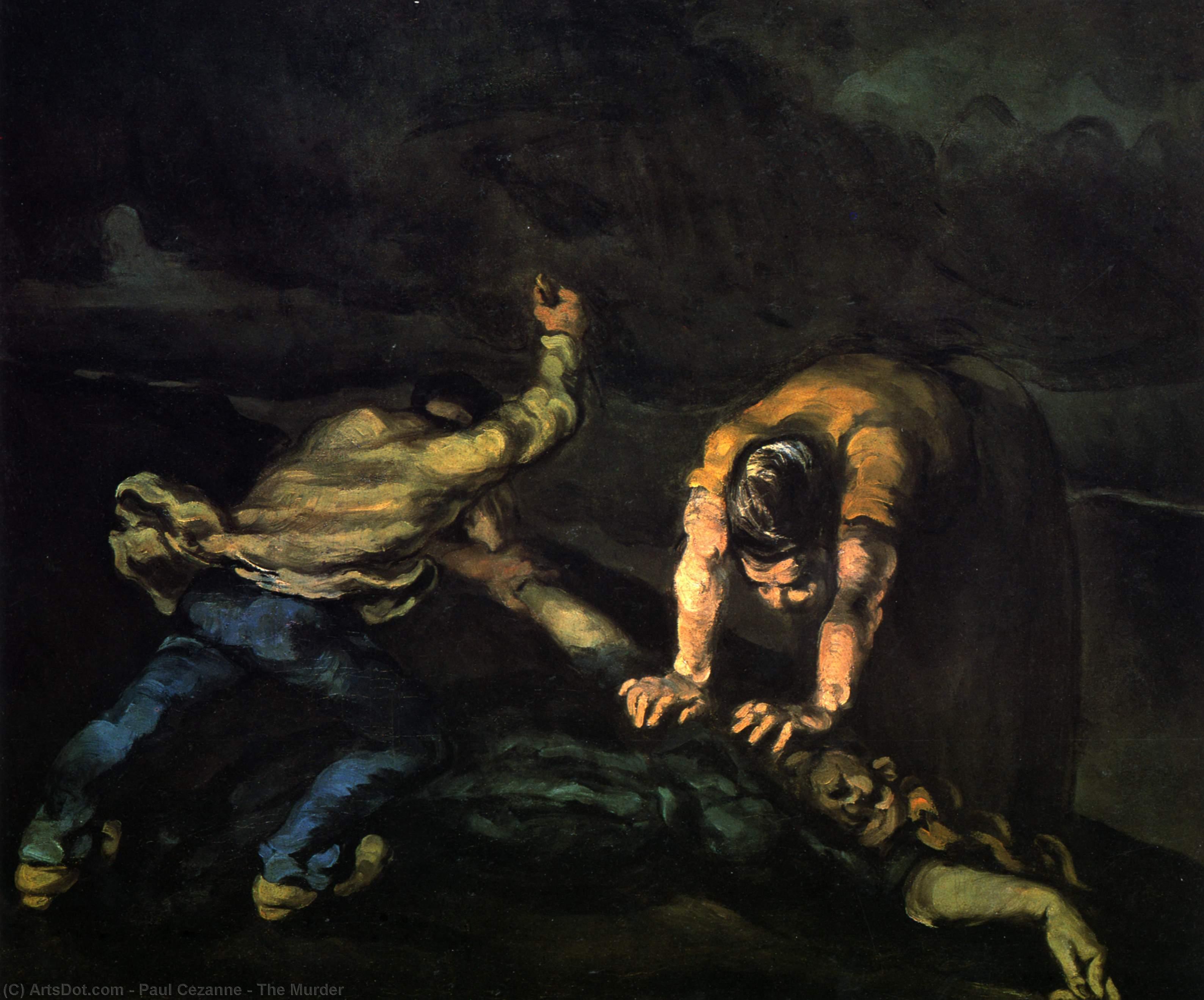 Wikioo.org - Die Enzyklopädie bildender Kunst - Malerei, Kunstwerk von Paul Cezanne - der mord