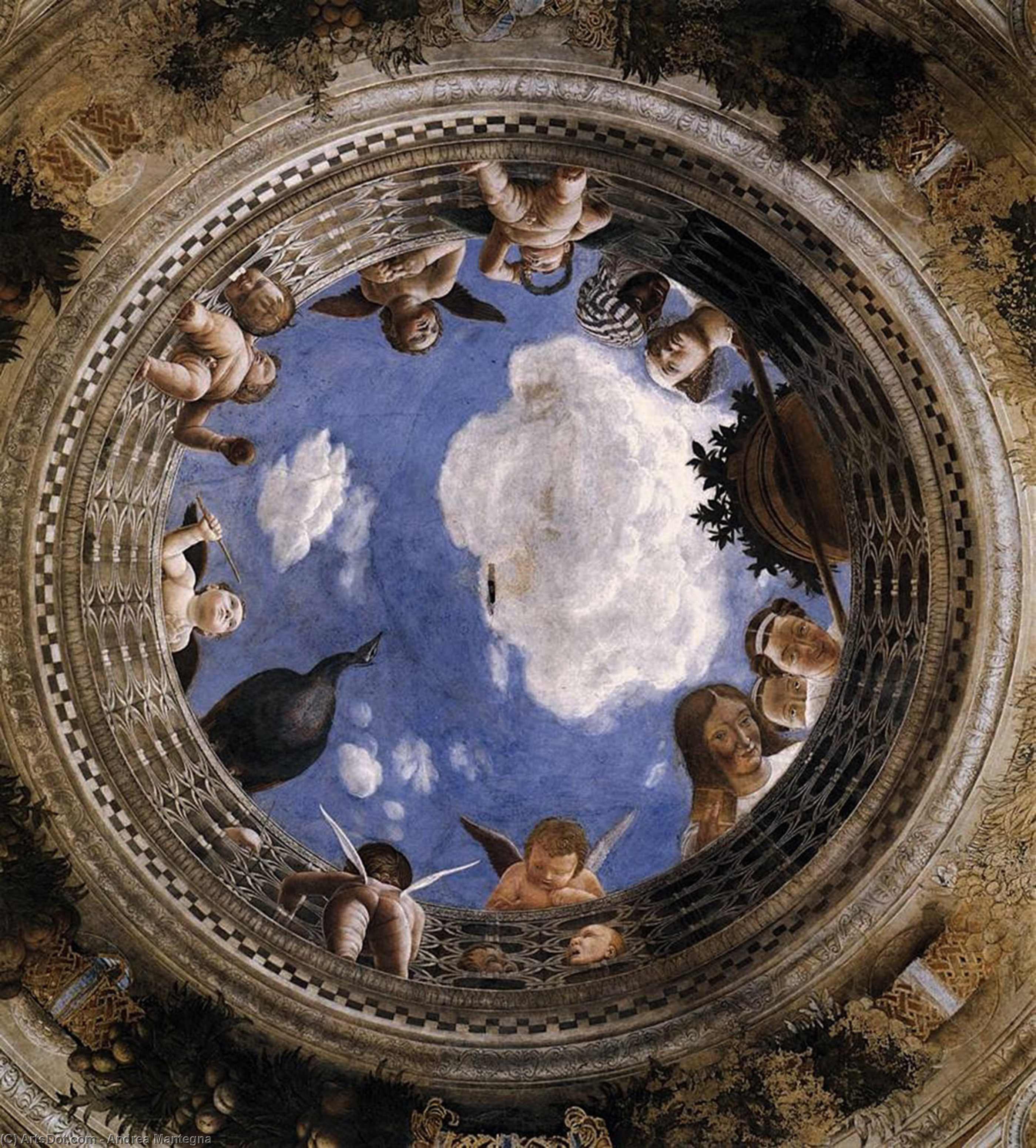 WikiOO.org - Encyclopedia of Fine Arts - Maleri, Artwork Andrea Mantegna - Ceiling Oculus