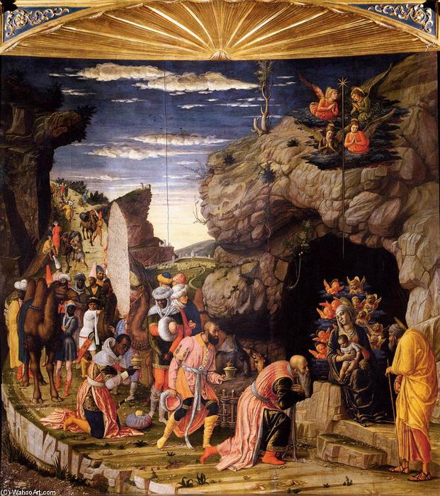 WikiOO.org - Encyclopedia of Fine Arts - Maľba, Artwork Andrea Mantegna - The Adoration of the Magi