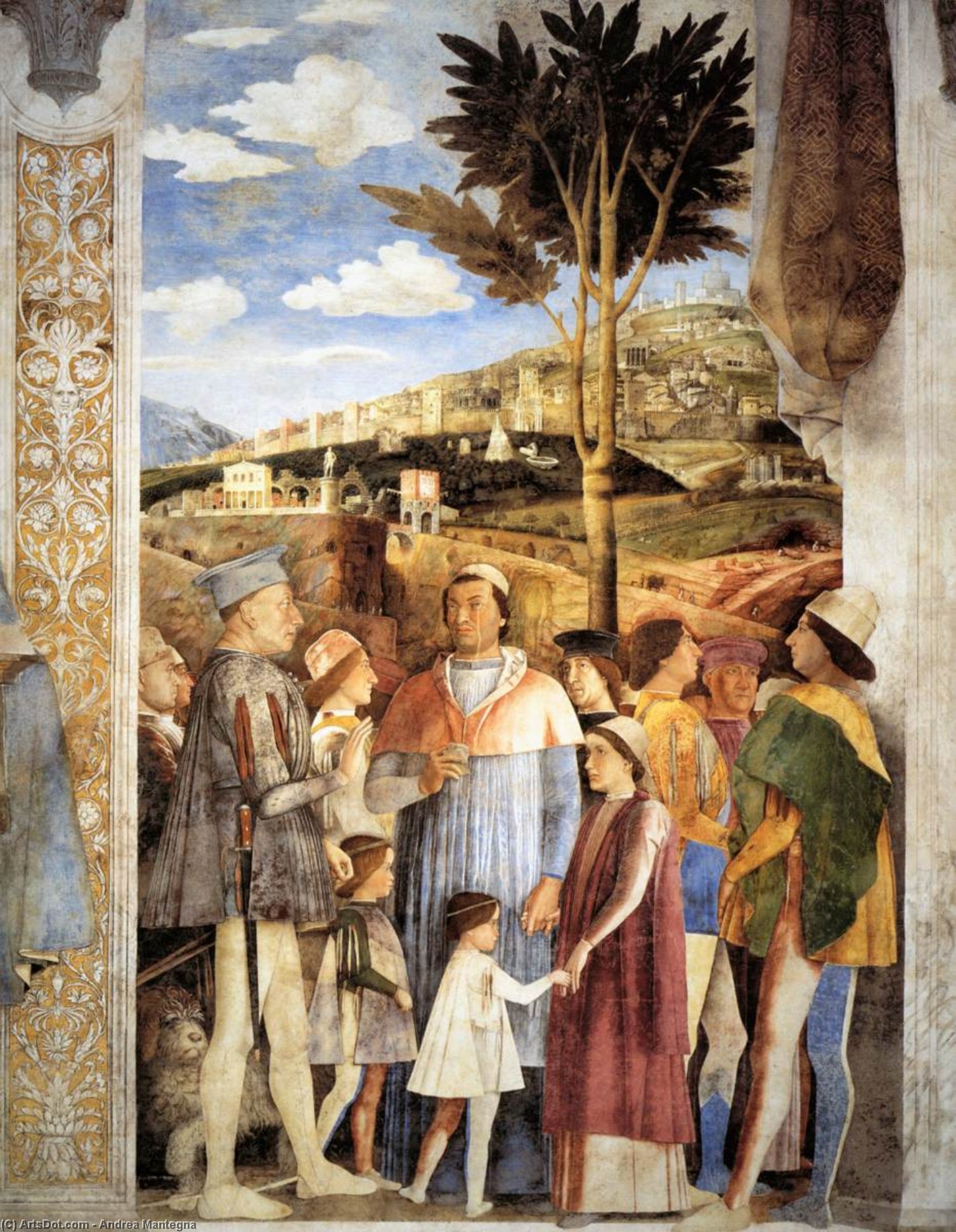 Wikioo.org - The Encyclopedia of Fine Arts - Painting, Artwork by Andrea Mantegna - The Meeting