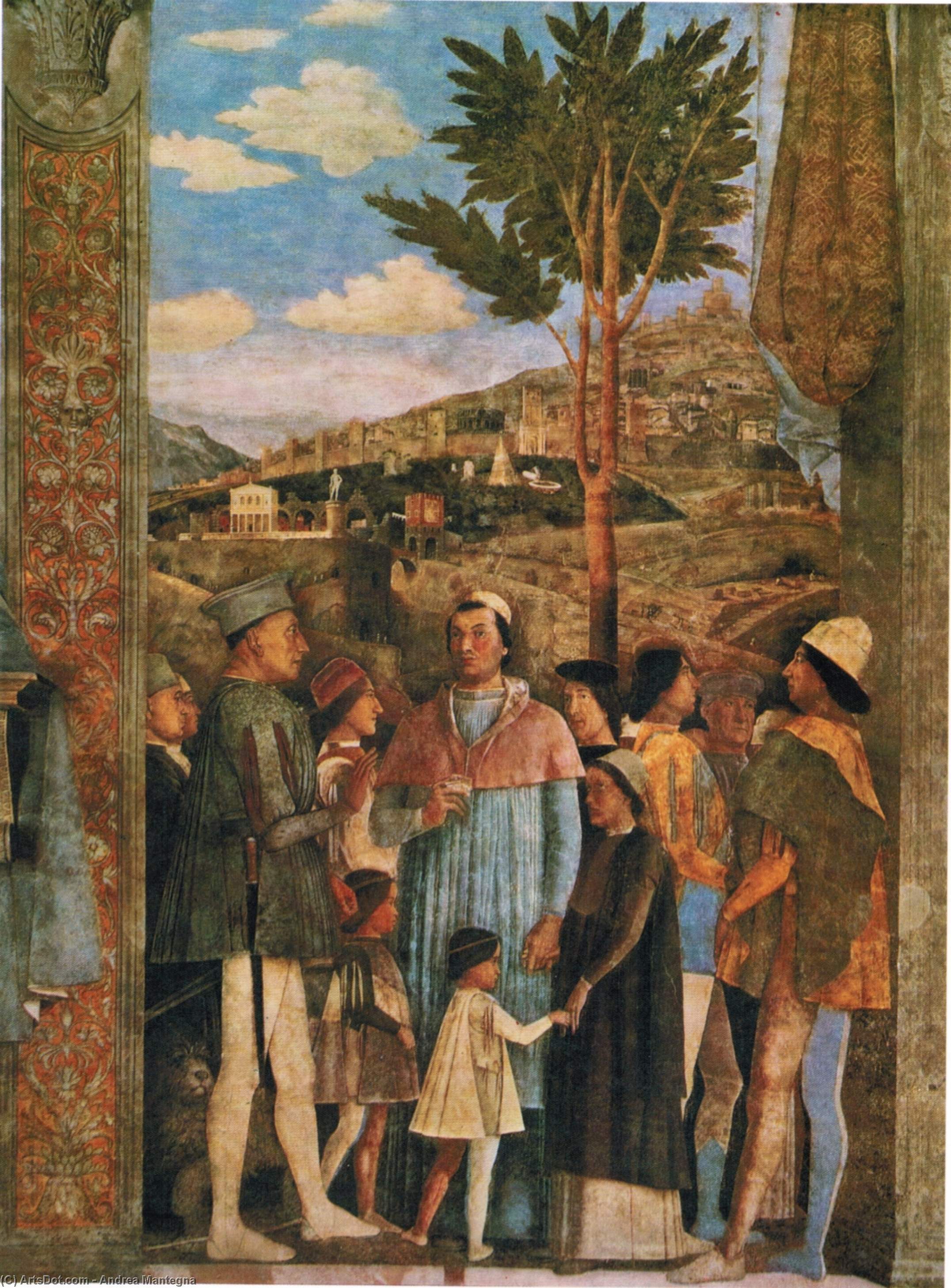 Wikioo.org - The Encyclopedia of Fine Arts - Painting, Artwork by Andrea Mantegna - The Meeting (detail)