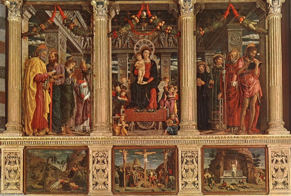 Wikioo.org - The Encyclopedia of Fine Arts - Painting, Artwork by Andrea Mantegna - The San Zeno Polyptych