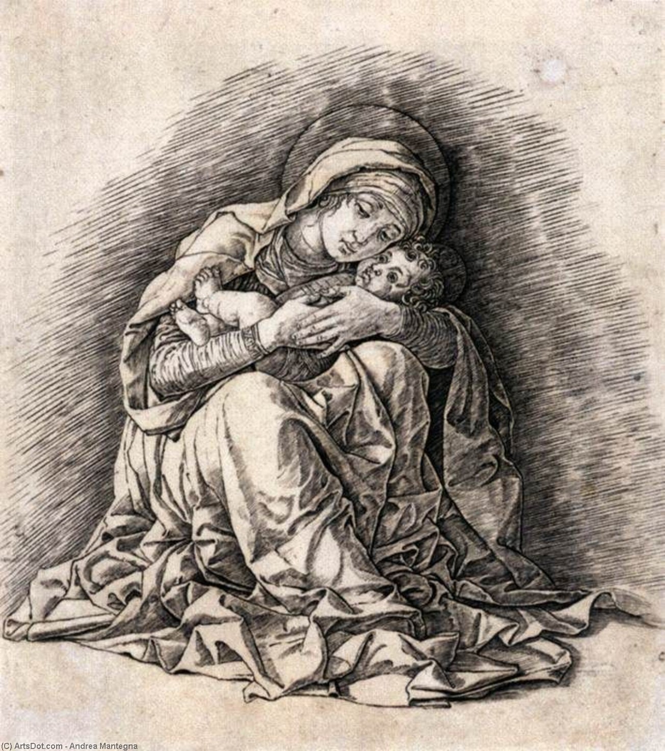 Wikioo.org - Bách khoa toàn thư về mỹ thuật - Vẽ tranh, Tác phẩm nghệ thuật Andrea Mantegna - Virgin and Child