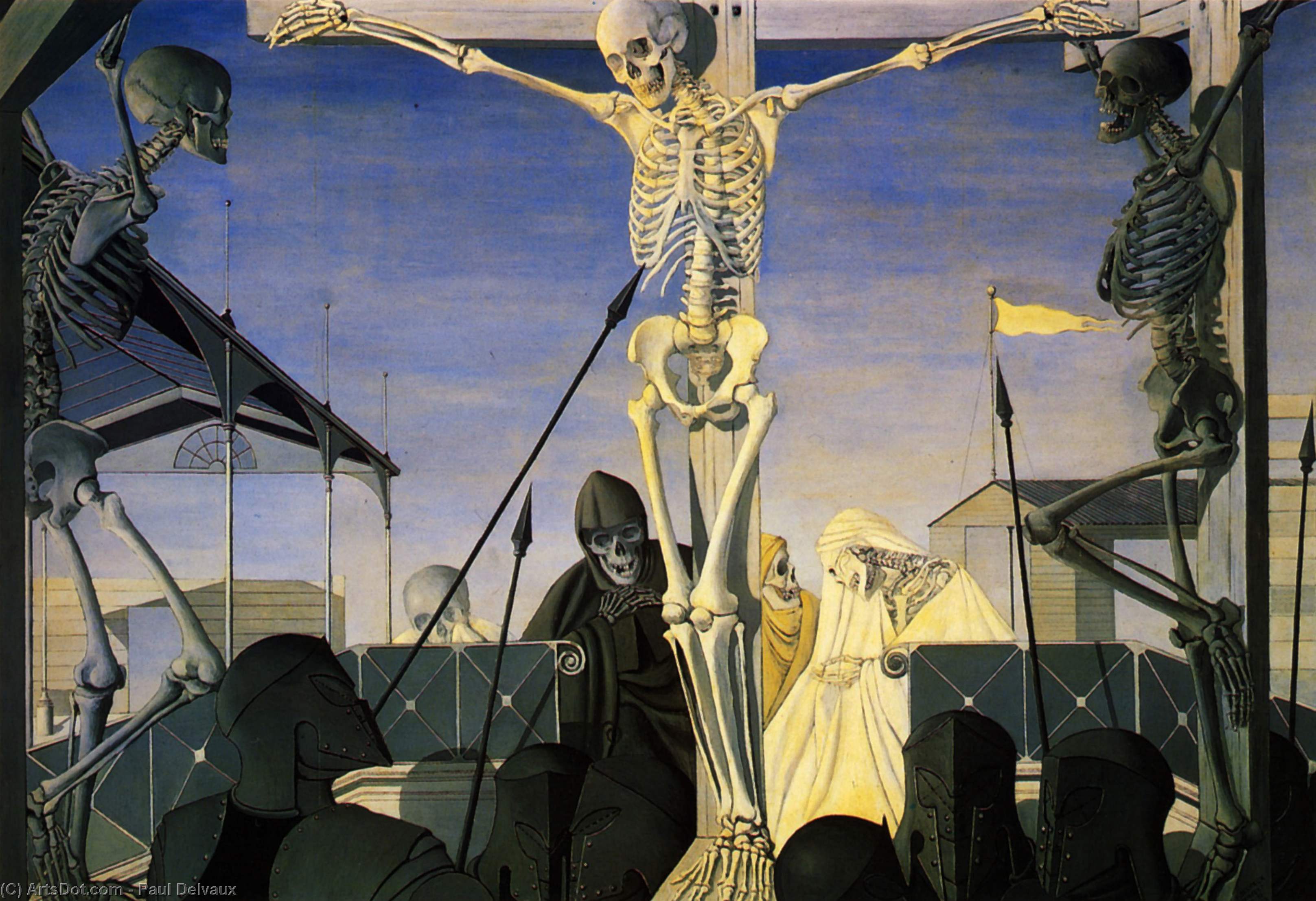 WikiOO.org - Encyclopedia of Fine Arts - Malba, Artwork Paul Delvaux - Crucifixion