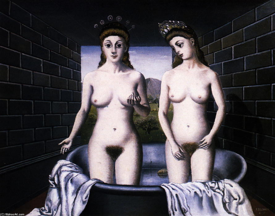Wikioo.org - The Encyclopedia of Fine Arts - Painting, Artwork by Paul Delvaux - Birth of Venus 