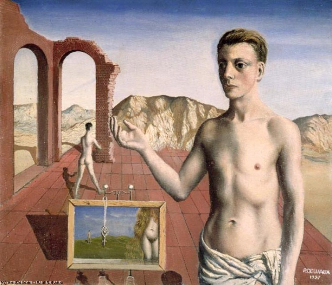 WikiOO.org - Güzel Sanatlar Ansiklopedisi - Resim, Resimler Paul Delvaux - Narrator