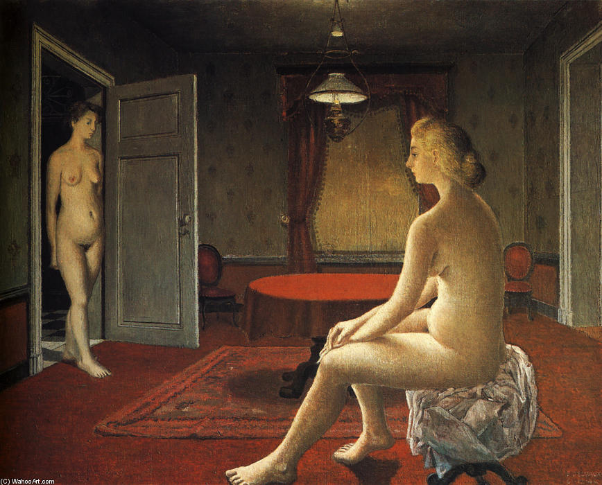 Wikioo.org - The Encyclopedia of Fine Arts - Painting, Artwork by Paul Delvaux - The Tour 