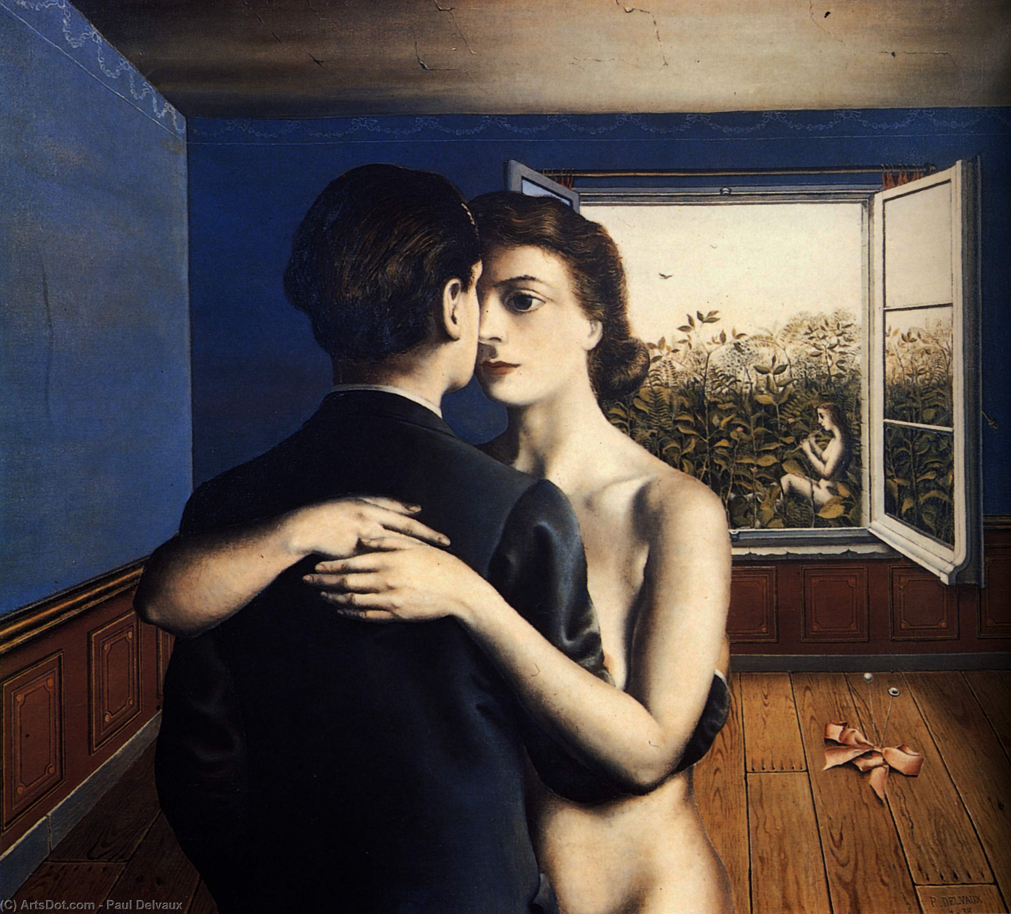 WikiOO.org - Encyclopedia of Fine Arts - Maalaus, taideteos Paul Delvaux - The Joy of Life