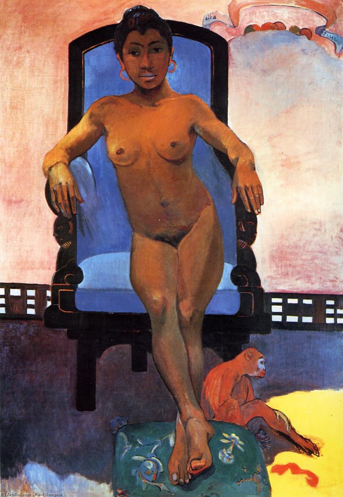 WikiOO.org - Encyclopedia of Fine Arts - Målning, konstverk Paul Gauguin - Annah the Javanese