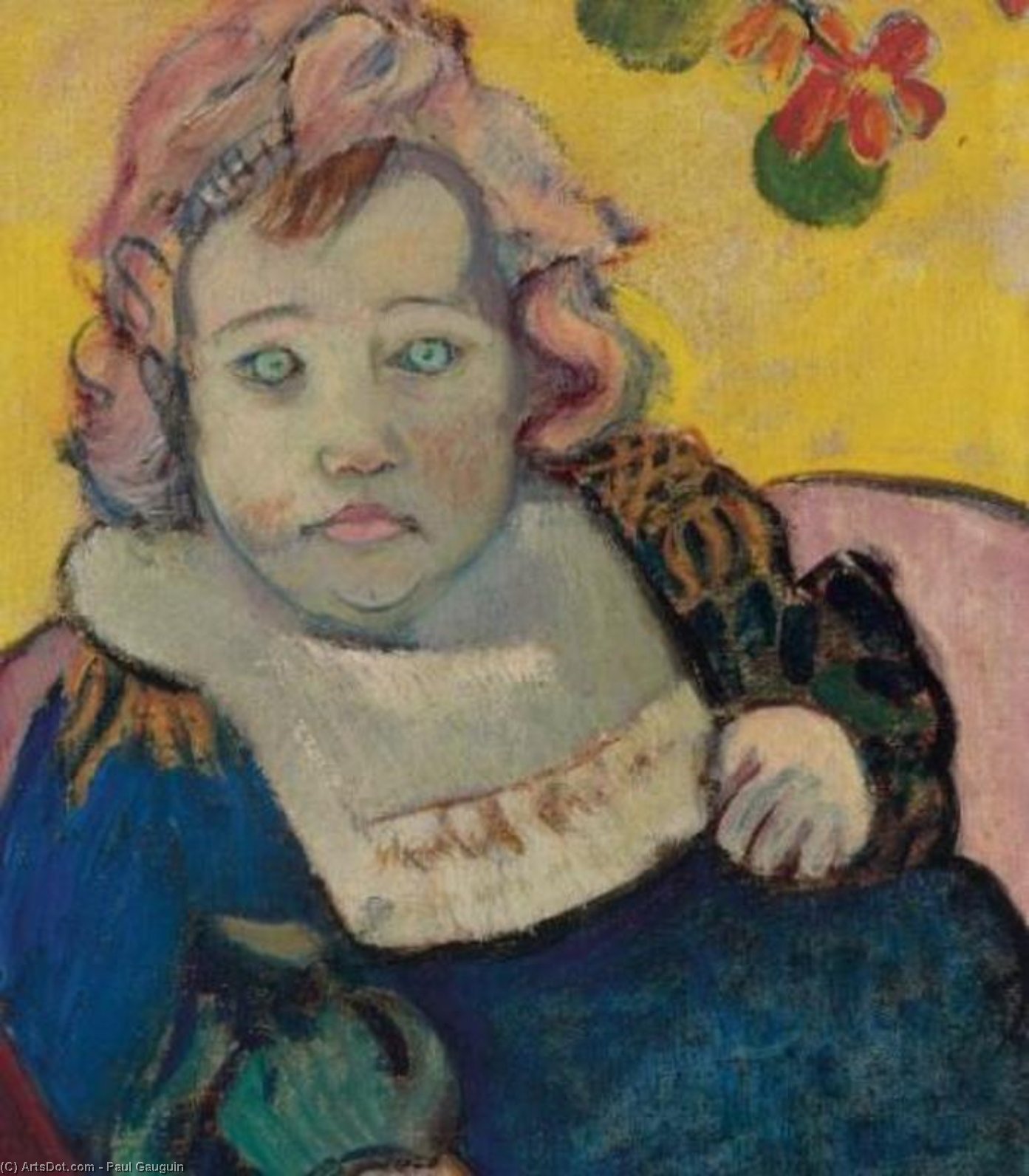 WikiOO.org - Энциклопедия изобразительного искусства - Живопись, Картины  Paul Gauguin - ребенка