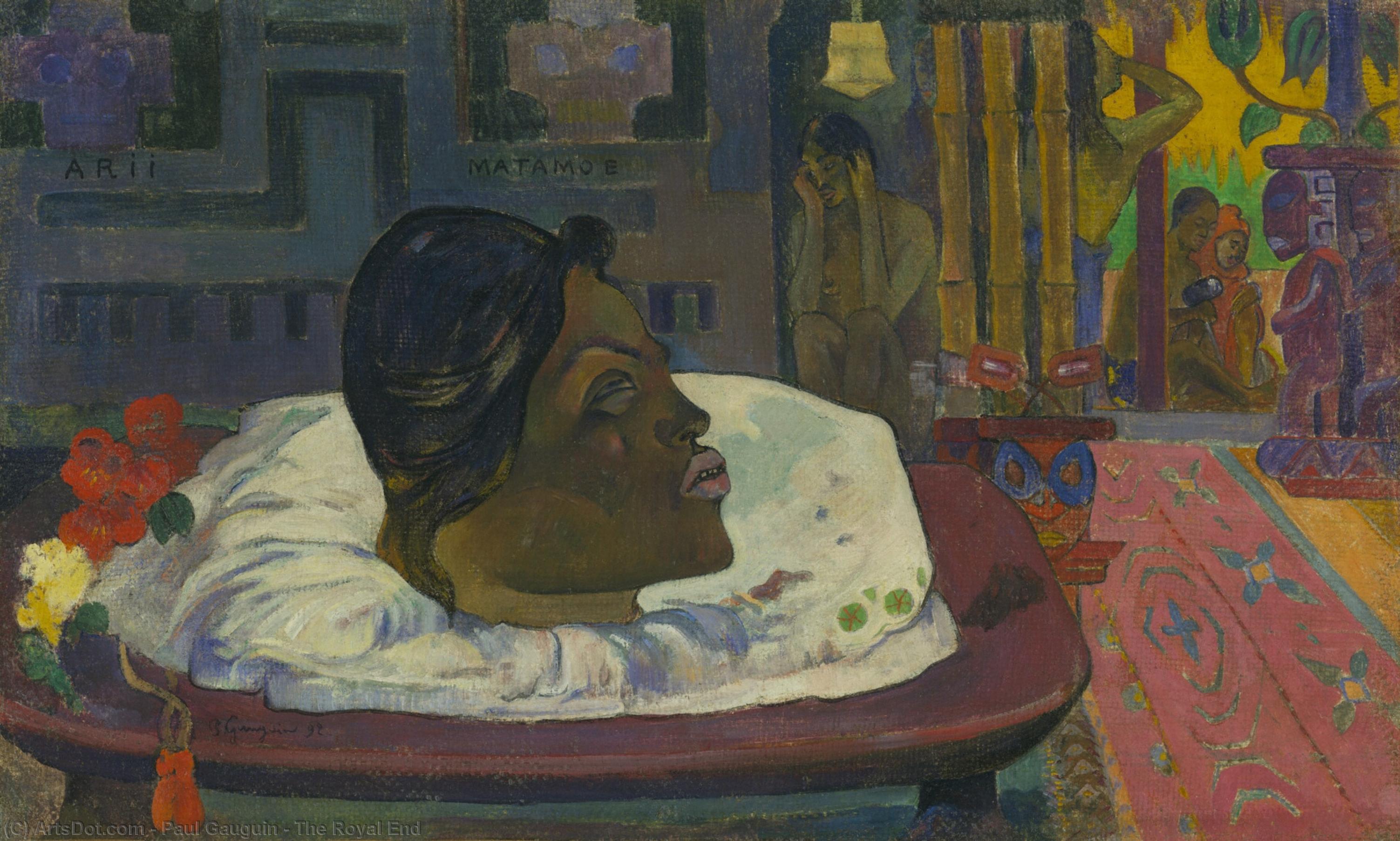 WikiOO.org - Енциклопедия за изящни изкуства - Живопис, Произведения на изкуството Paul Gauguin - The Royal End