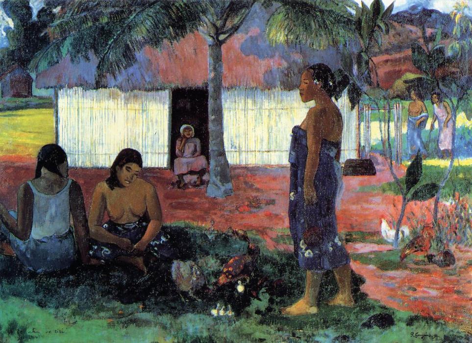 Wikioo.org - Bách khoa toàn thư về mỹ thuật - Vẽ tranh, Tác phẩm nghệ thuật Paul Gauguin - Why Are You Angry?
