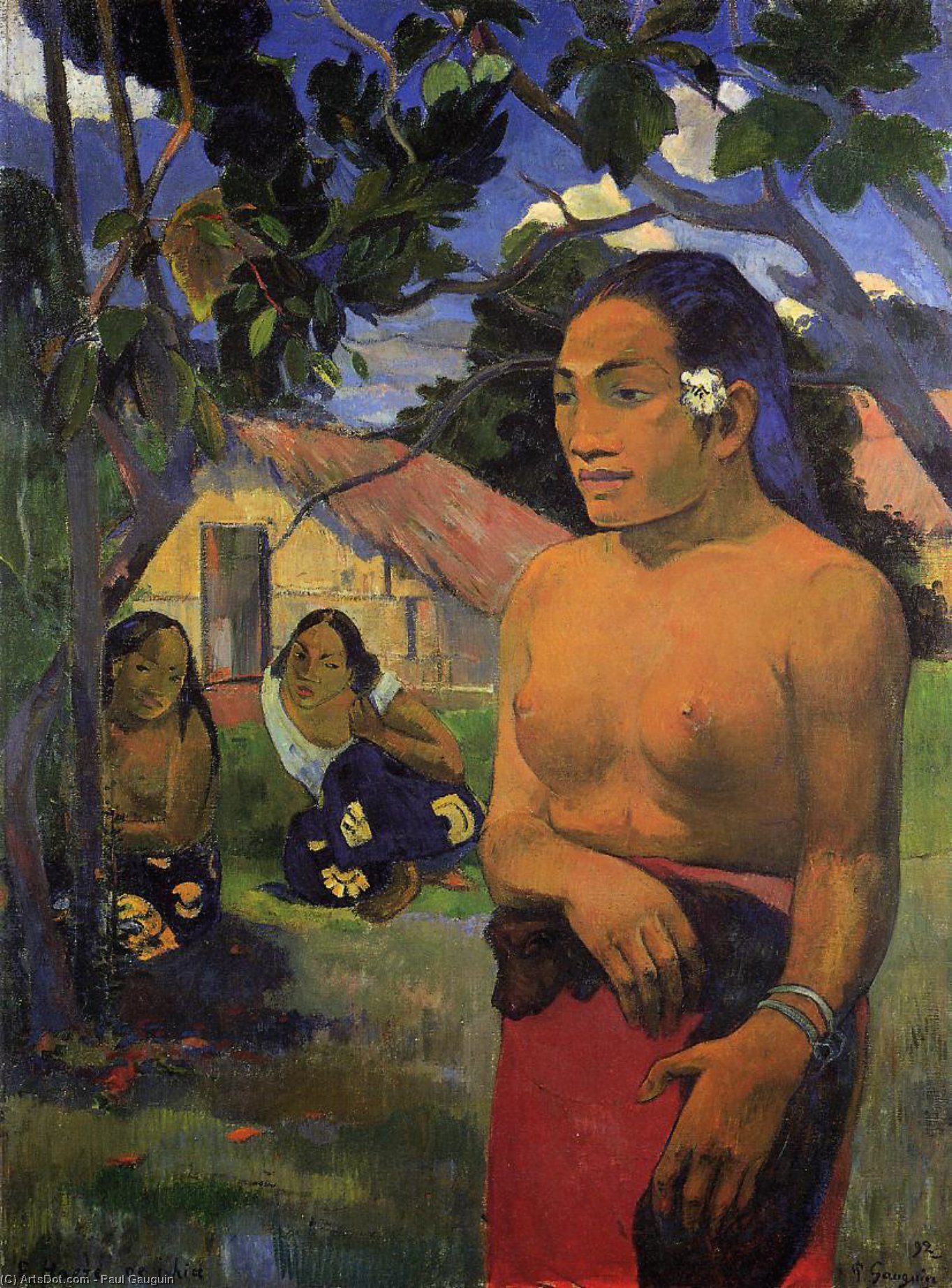 WikiOO.org - Encyclopedia of Fine Arts - Schilderen, Artwork Paul Gauguin - Where are you going?