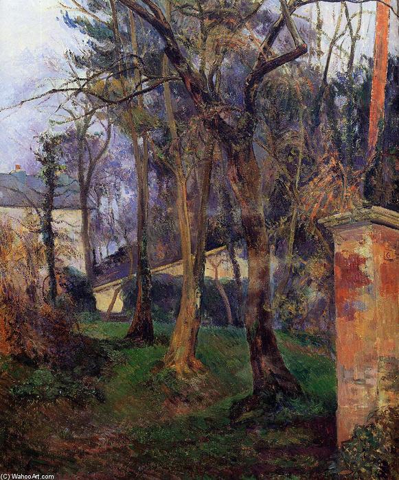 WikiOO.org – 美術百科全書 - 繪畫，作品 Paul Gauguin - 弃 花园  在  鲁昂