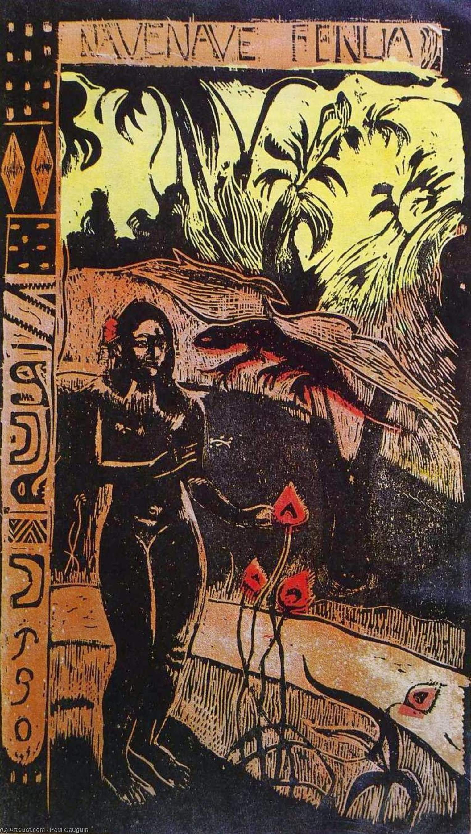 WikiOO.org - Εγκυκλοπαίδεια Καλών Τεχνών - Ζωγραφική, έργα τέχνης Paul Gauguin - Noa Noa Suite: Delightful Land
