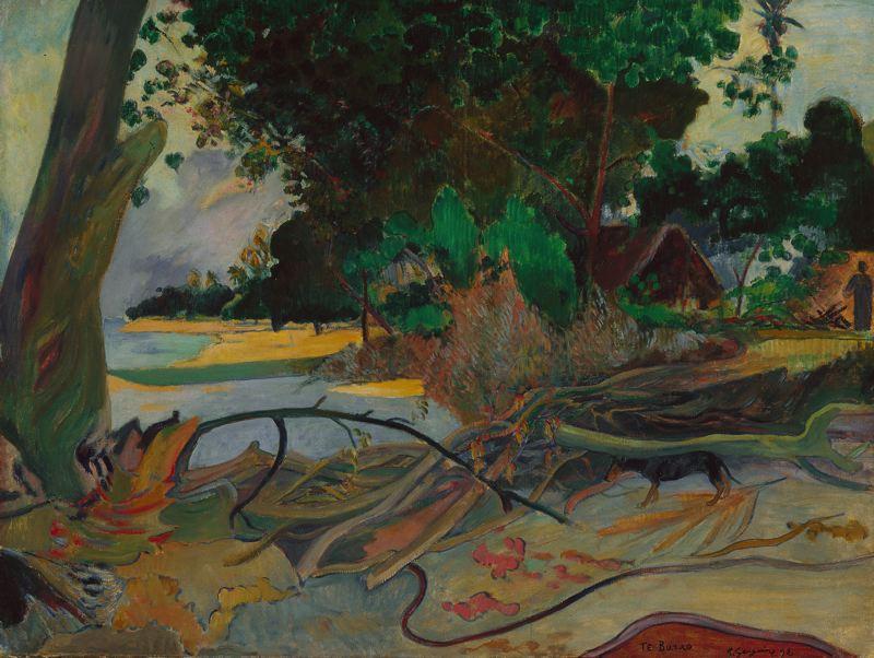 WikiOO.org - Enciclopedia of Fine Arts - Pictura, lucrări de artă Paul Gauguin - The hibiskus tree