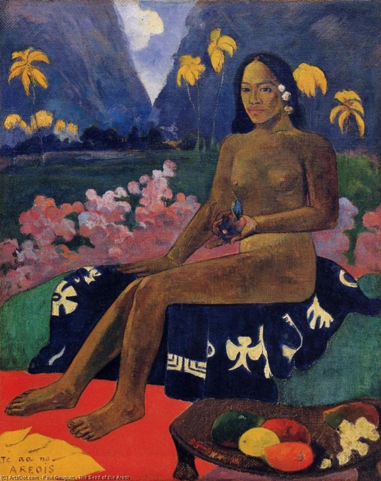 Wikioo.org - The Encyclopedia of Fine Arts - Painting, Artwork by Paul Gauguin - The Seed of the Areoi