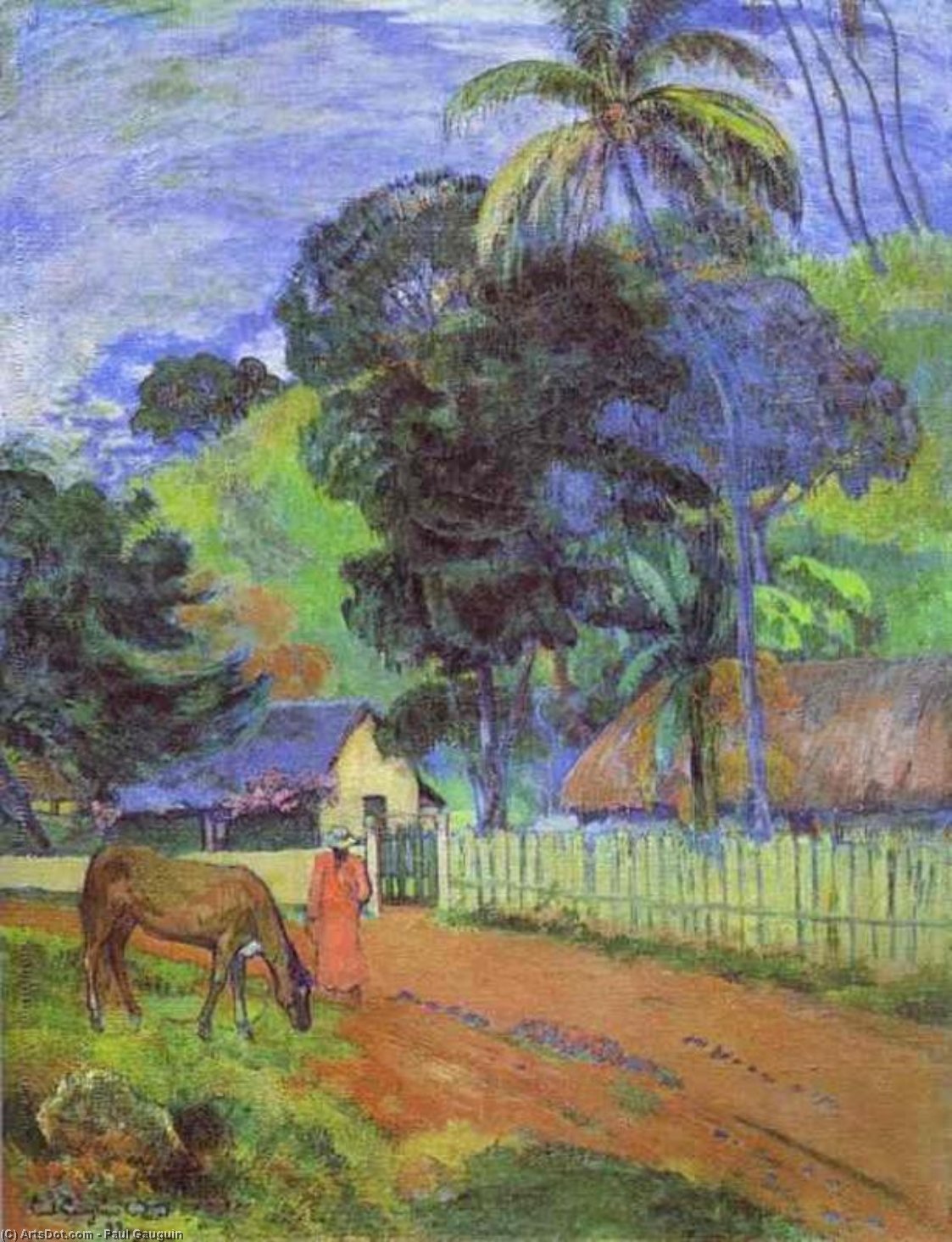 WikiOO.org - Εγκυκλοπαίδεια Καλών Τεχνών - Ζωγραφική, έργα τέχνης Paul Gauguin - Landscape