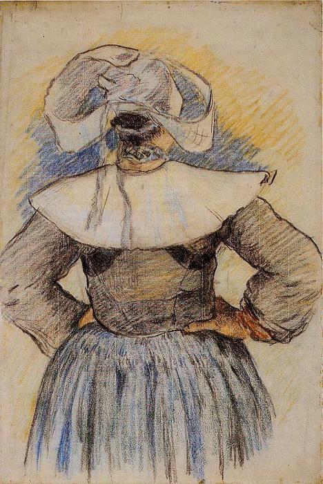 WikiOO.org - Güzel Sanatlar Ansiklopedisi - Resim, Resimler Paul Gauguin - Breton Woman