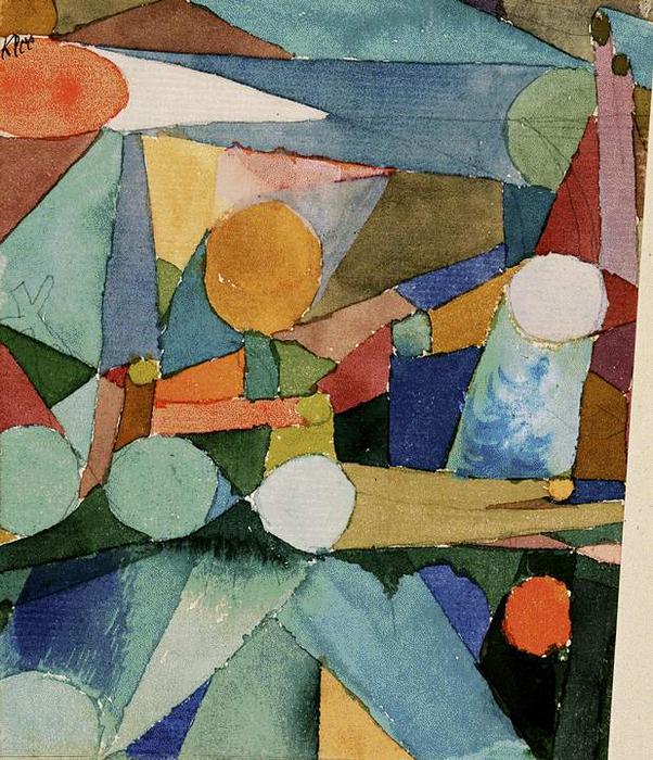 Wikioo.org - Bách khoa toàn thư về mỹ thuật - Vẽ tranh, Tác phẩm nghệ thuật Paul Klee - Colour Shapes