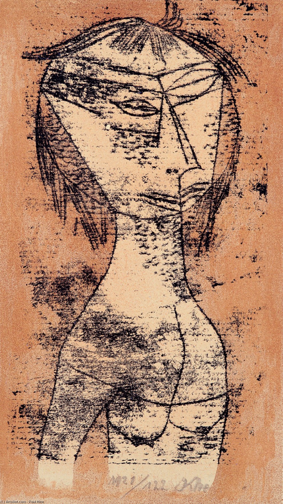Wikioo.org - The Encyclopedia of Fine Arts - Painting, Artwork by Paul Klee - The Saint of Inner Light