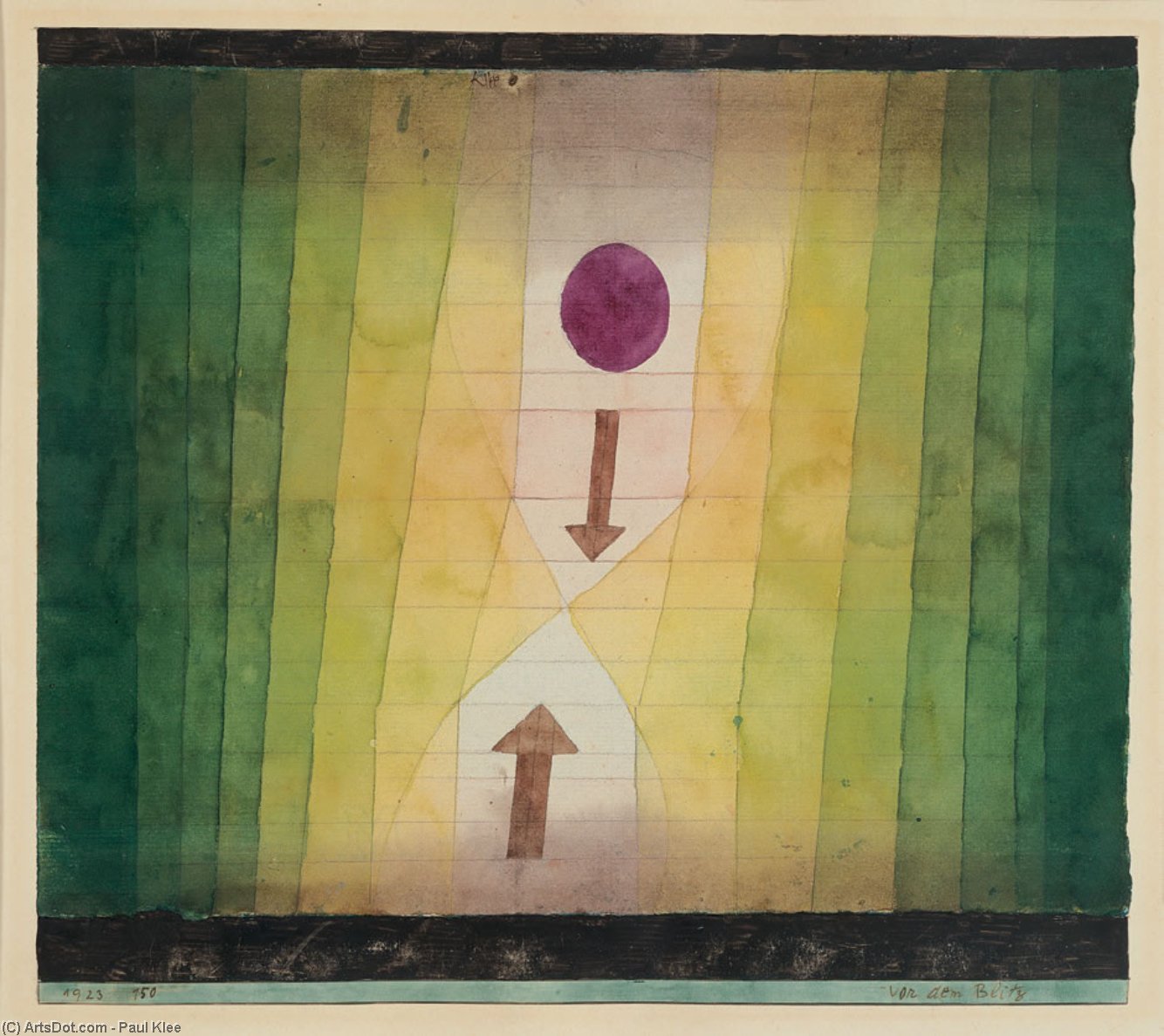 Wikioo.org - The Encyclopedia of Fine Arts - Painting, Artwork by Paul Klee - Before the Blitz