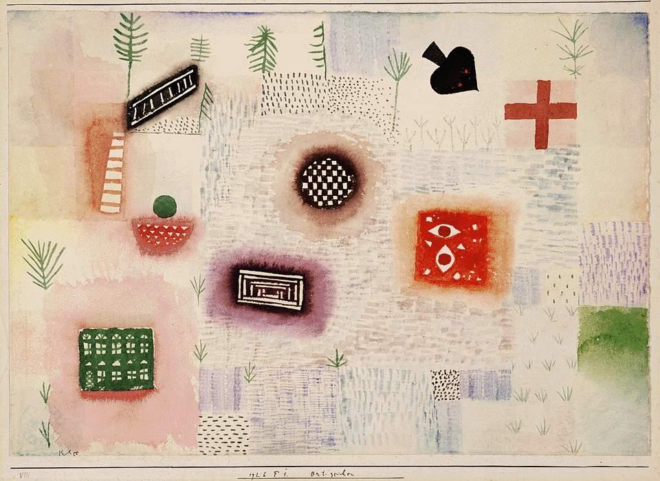 Wikioo.org - Die Enzyklopädie bildender Kunst - Malerei, Kunstwerk von Paul Klee - Ort zeichen