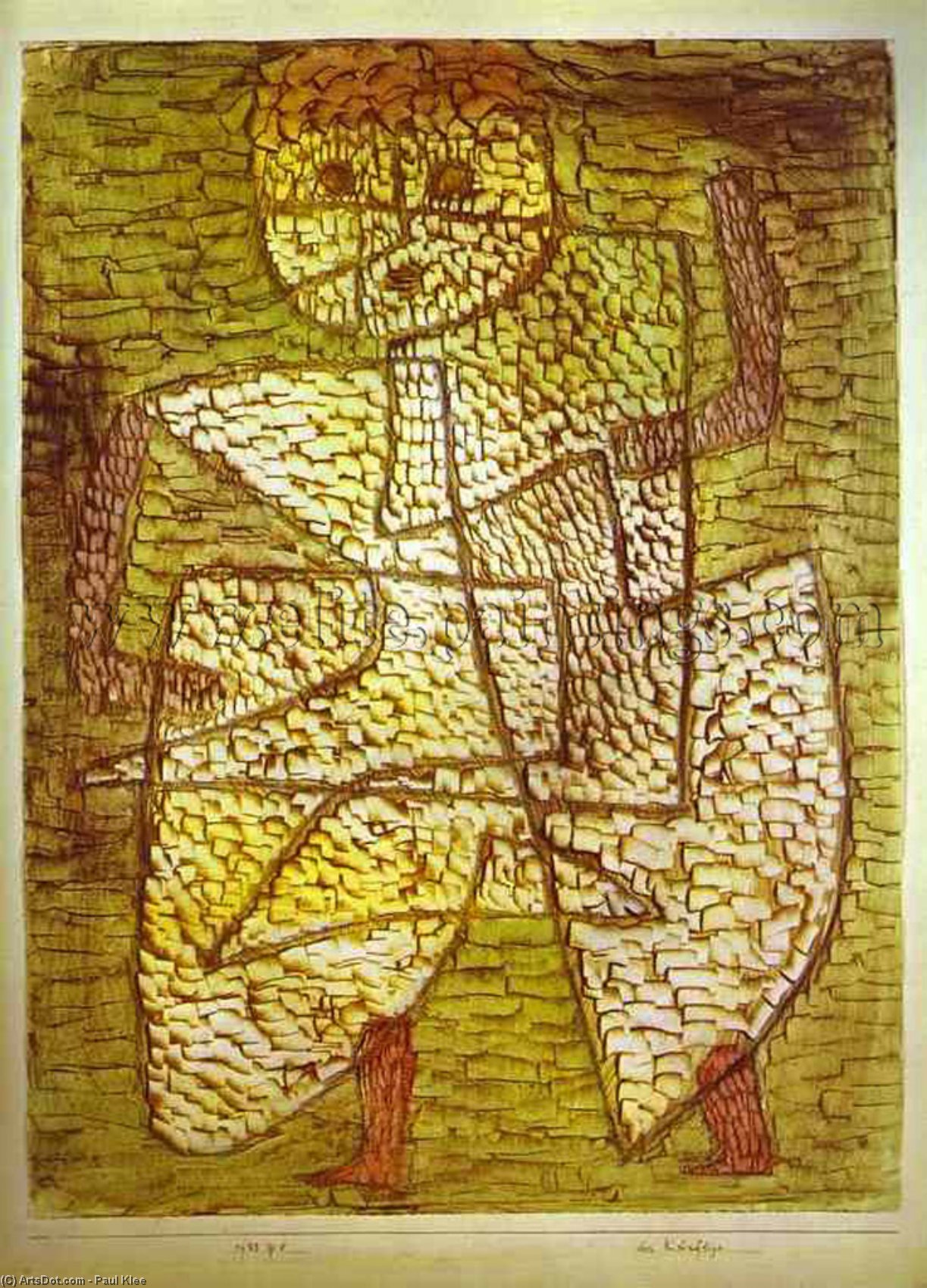Wikioo.org – L'Enciclopedia delle Belle Arti - Pittura, Opere di Paul Klee - il futuro L uomo