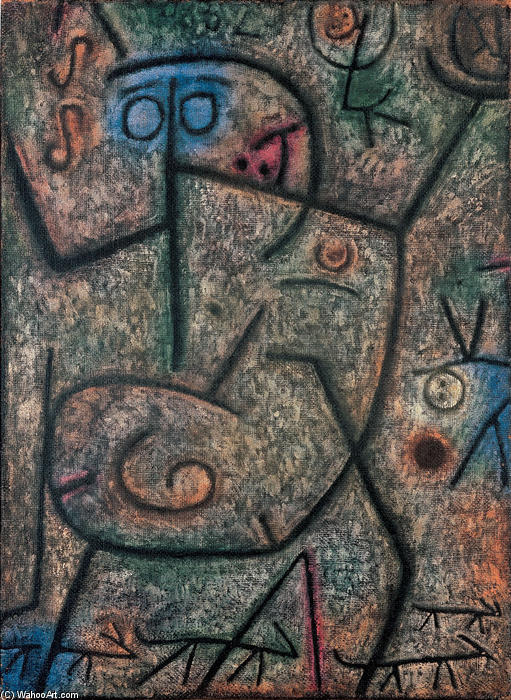 Wikoo.org - موسوعة الفنون الجميلة - اللوحة، العمل الفني Paul Klee - The rumors