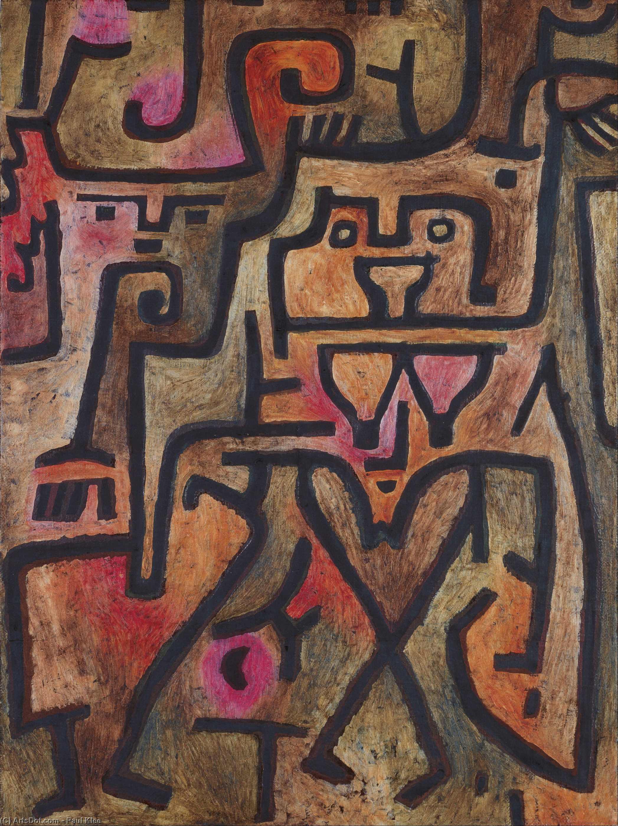 Wikioo.org - สารานุกรมวิจิตรศิลป์ - จิตรกรรม Paul Klee - Forest Witch